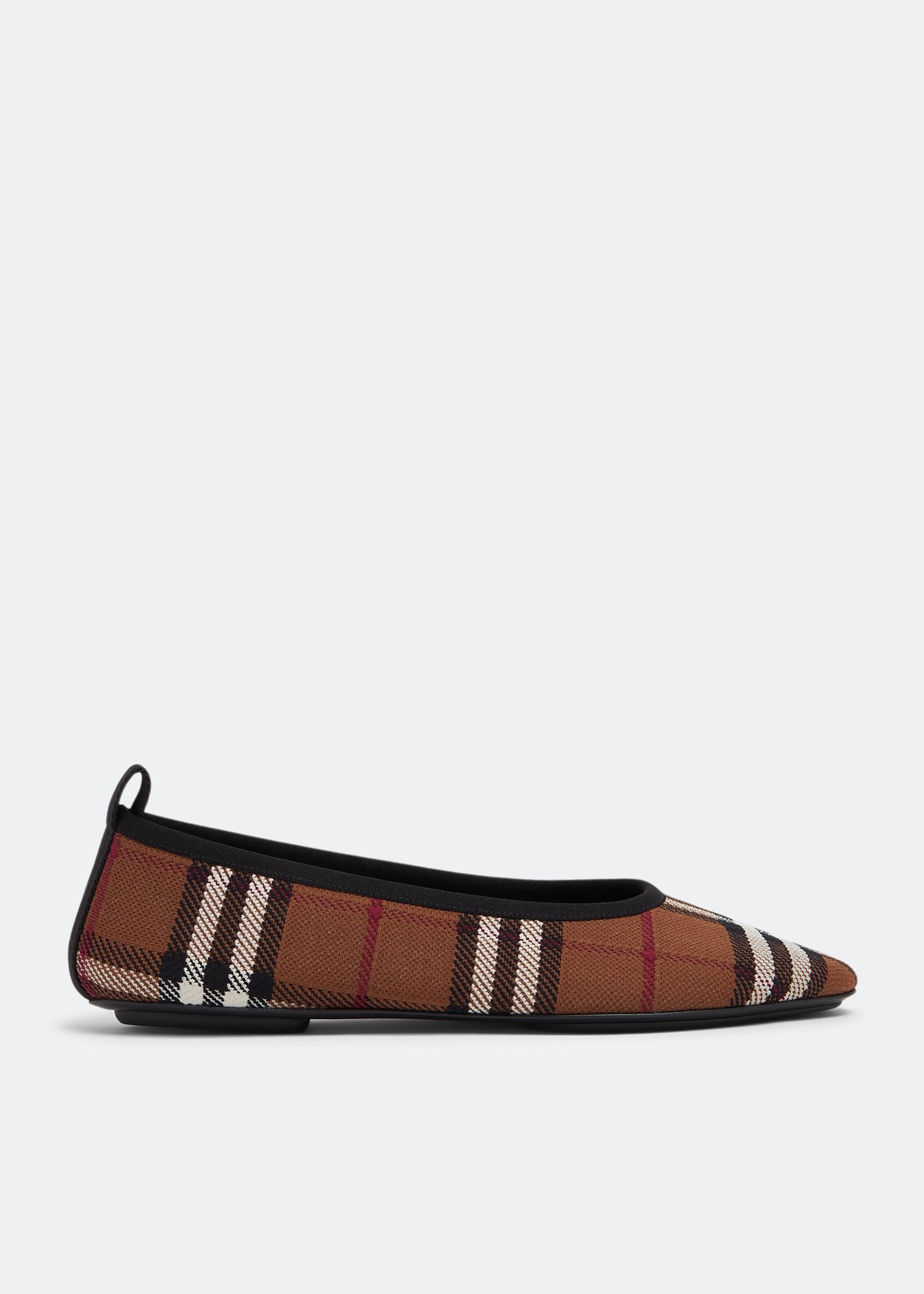 Burberry nova cheap check ballerina flats