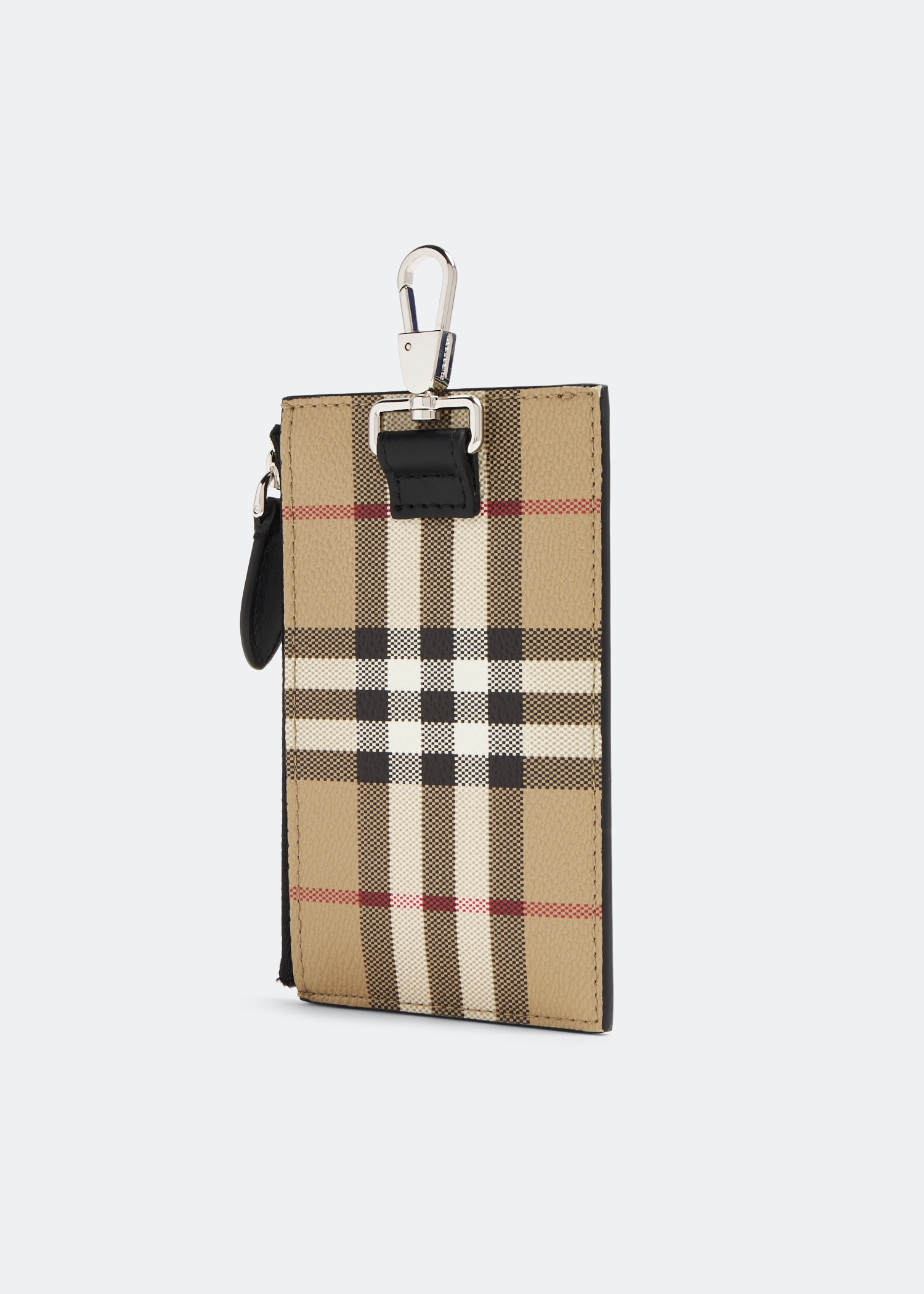 Burberry Vintage Check Card Holder with Lanyard