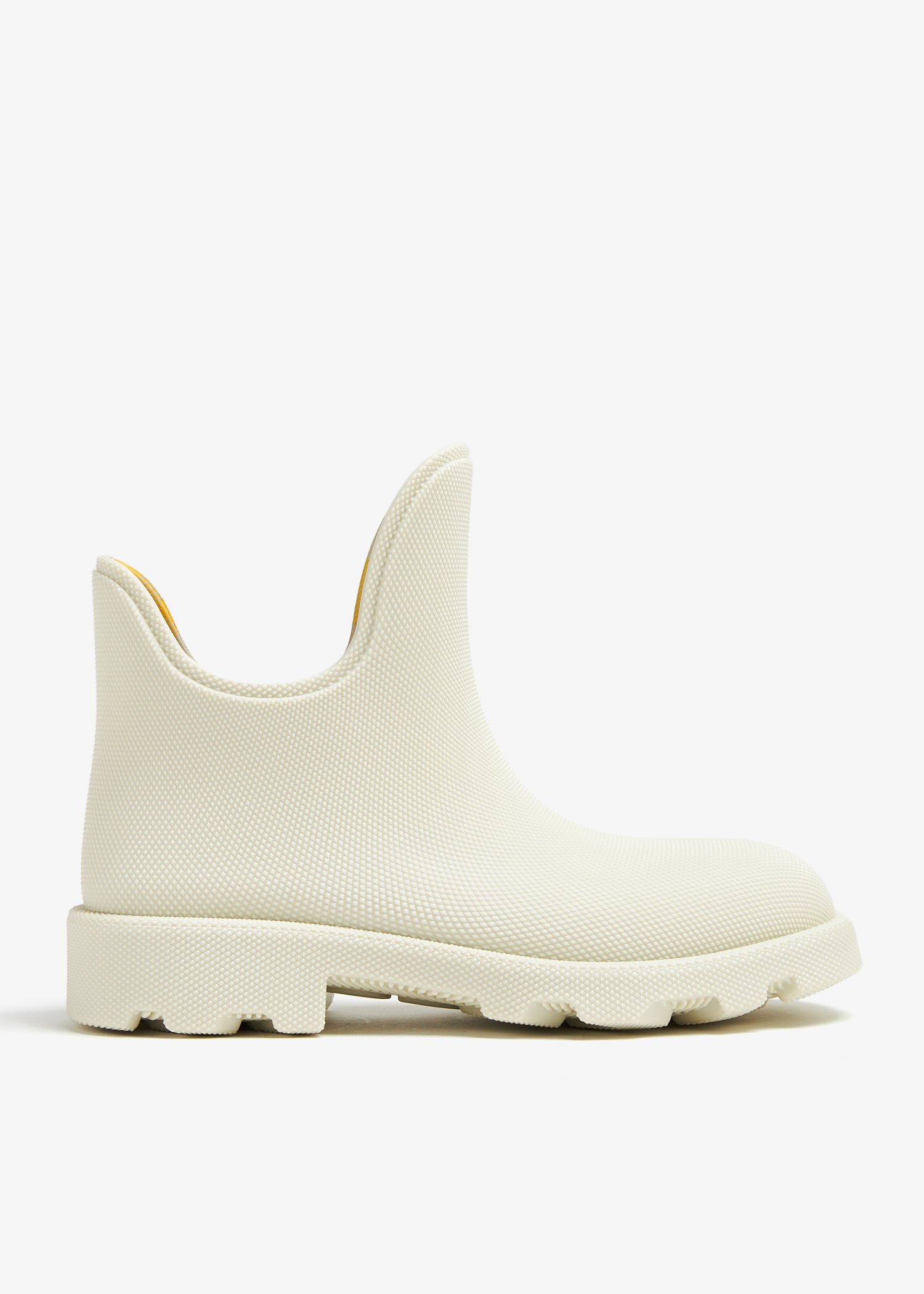 Burberry rain clearance boots white film