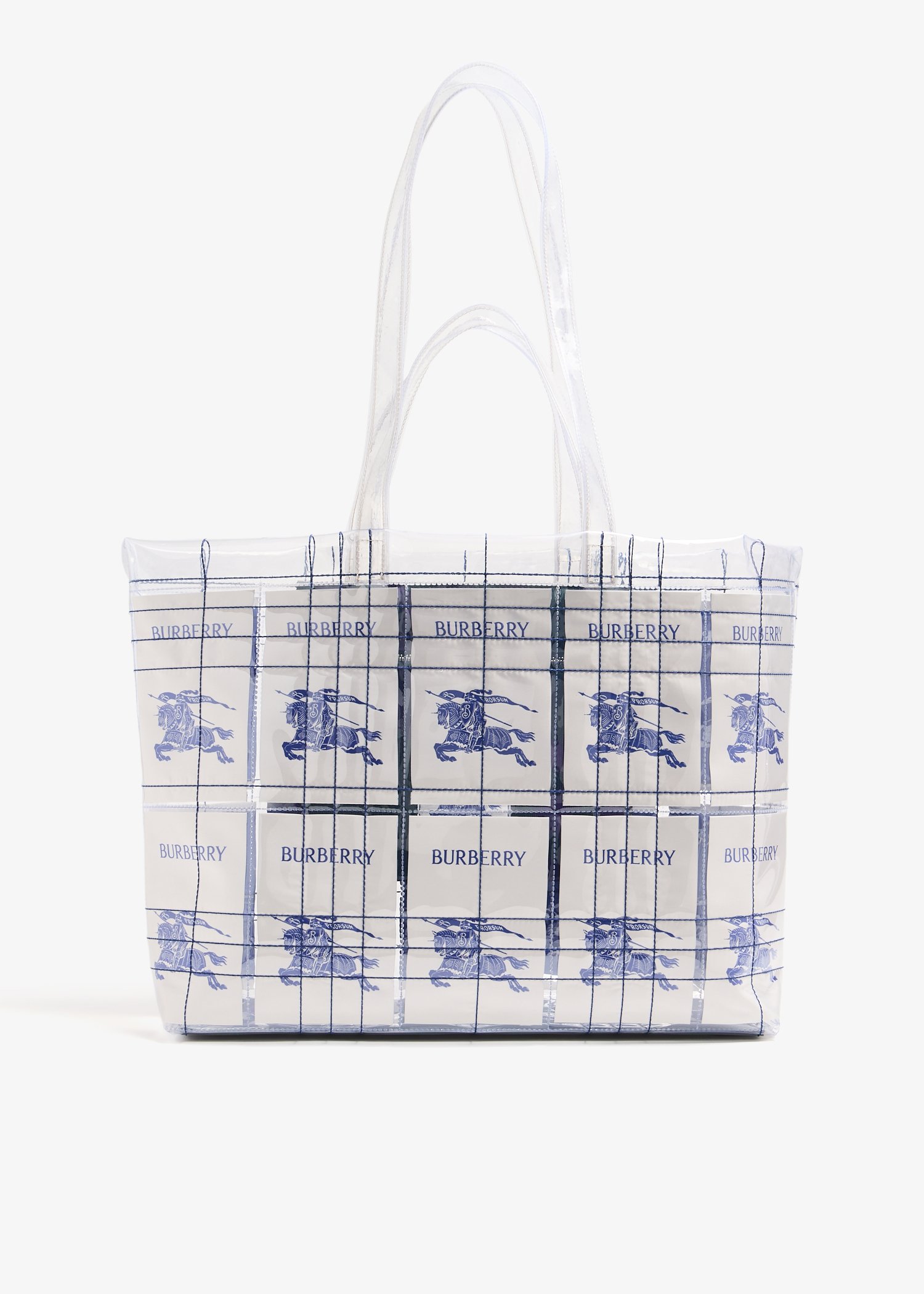 

Equestrian Knight Design tote bag, White