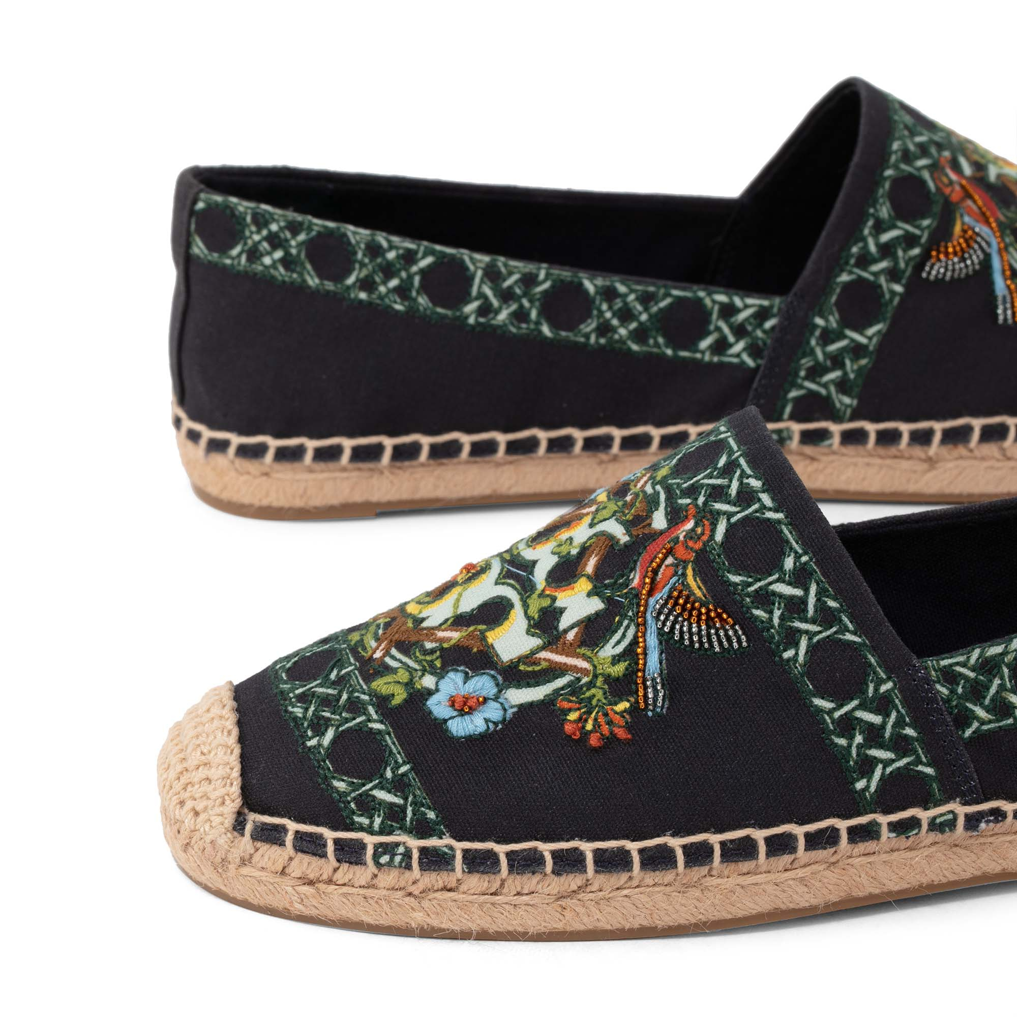 

Printed canvas espadrilles, Blue