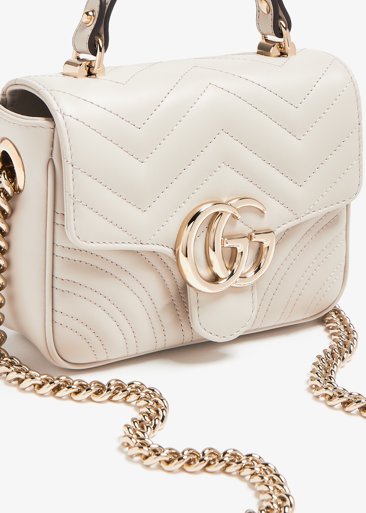 Gucci GG Marmont mini top handle bag for Women Beige in UAE Level Shoes