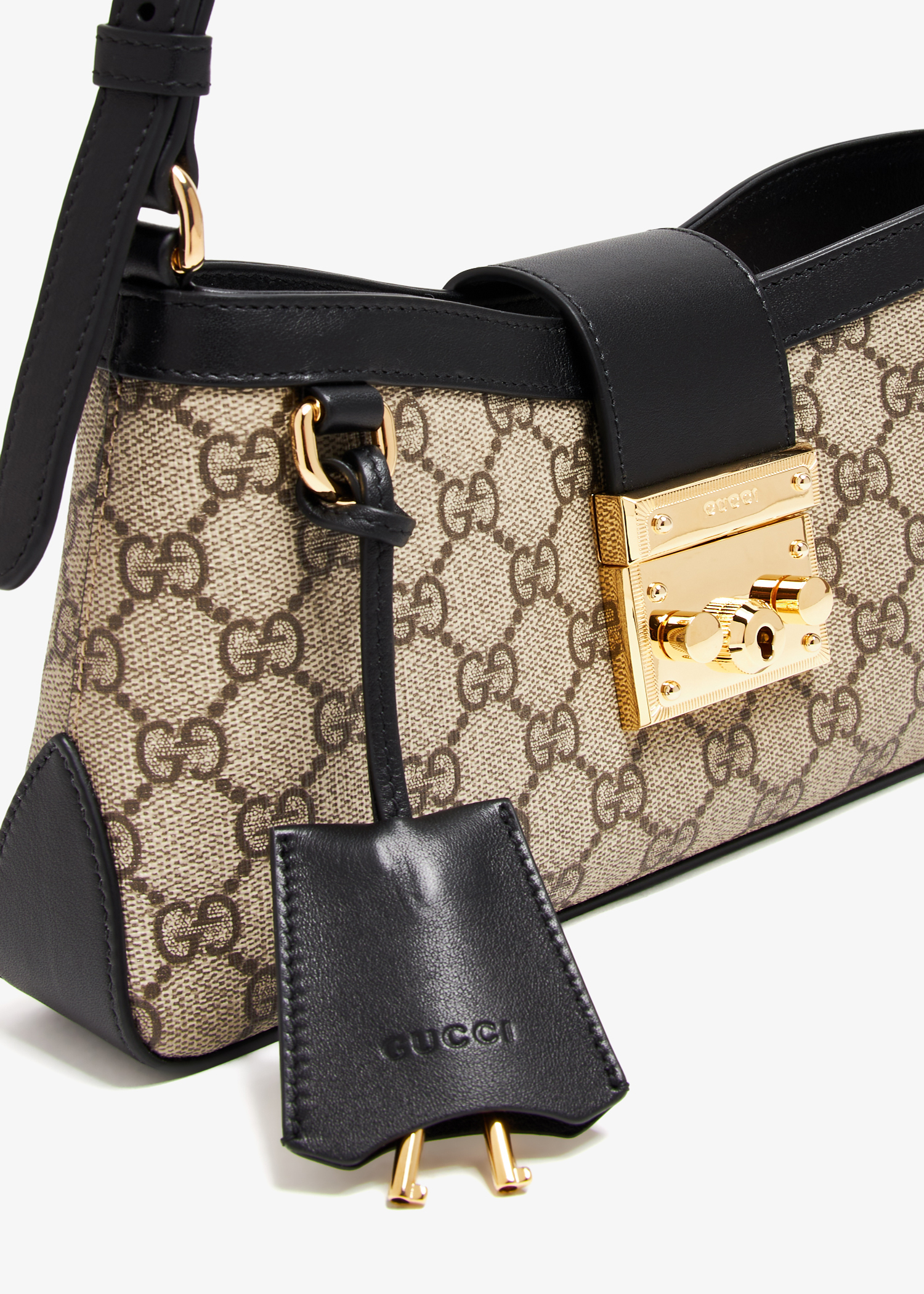 Gucci Padlock GG shoulder bag for Women Black in UAE Level Shoes