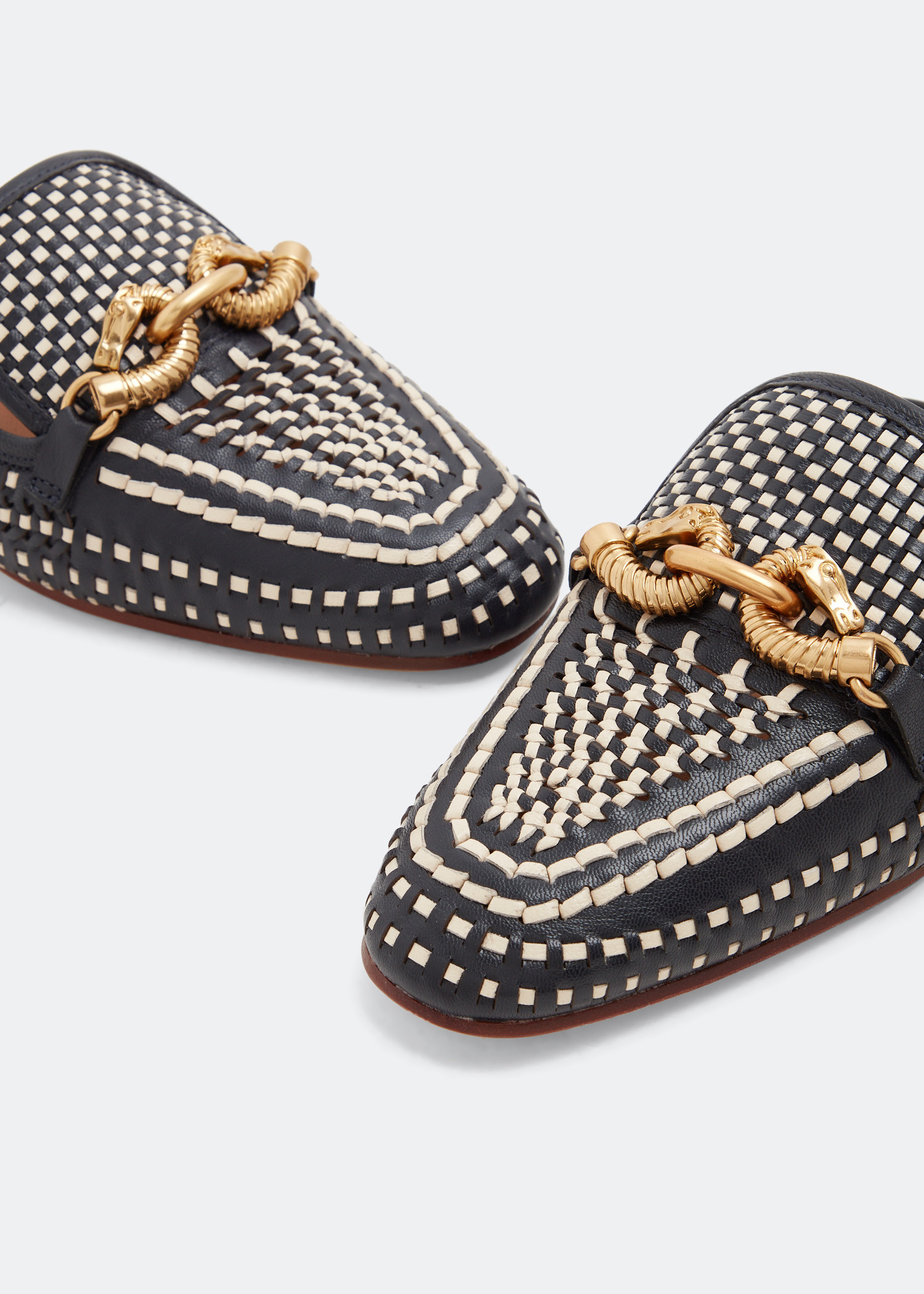 

Jessa woven slippers, Black