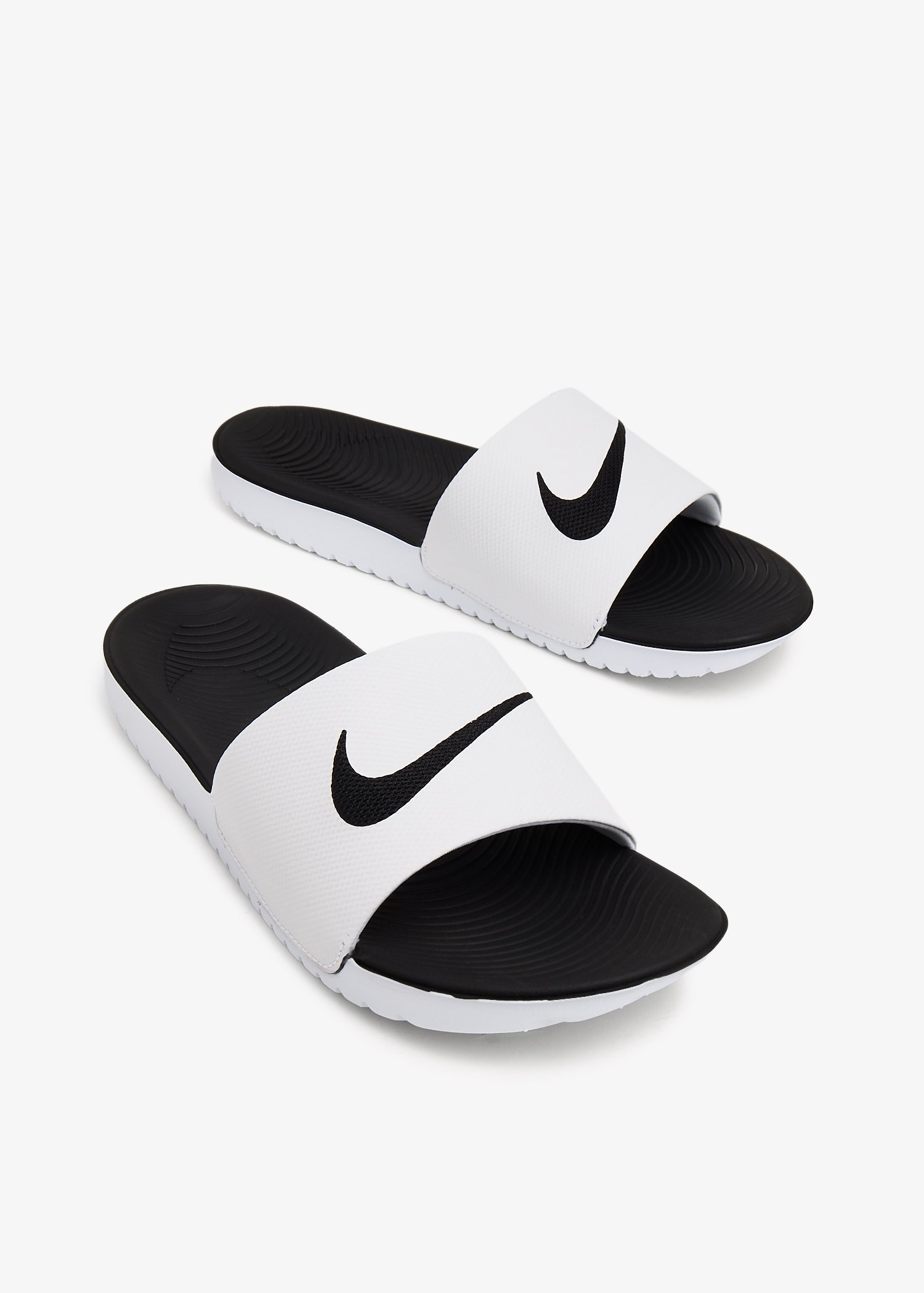 Nike Kawa slides for Boy White in UAE Level Shoes