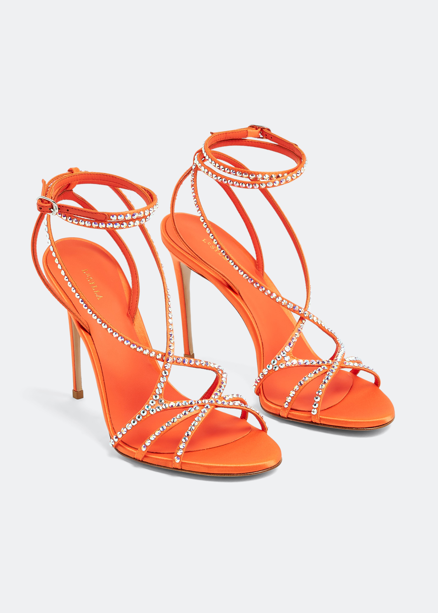 Le Silla Belen sandals for Women Orange in UAE Level Shoes