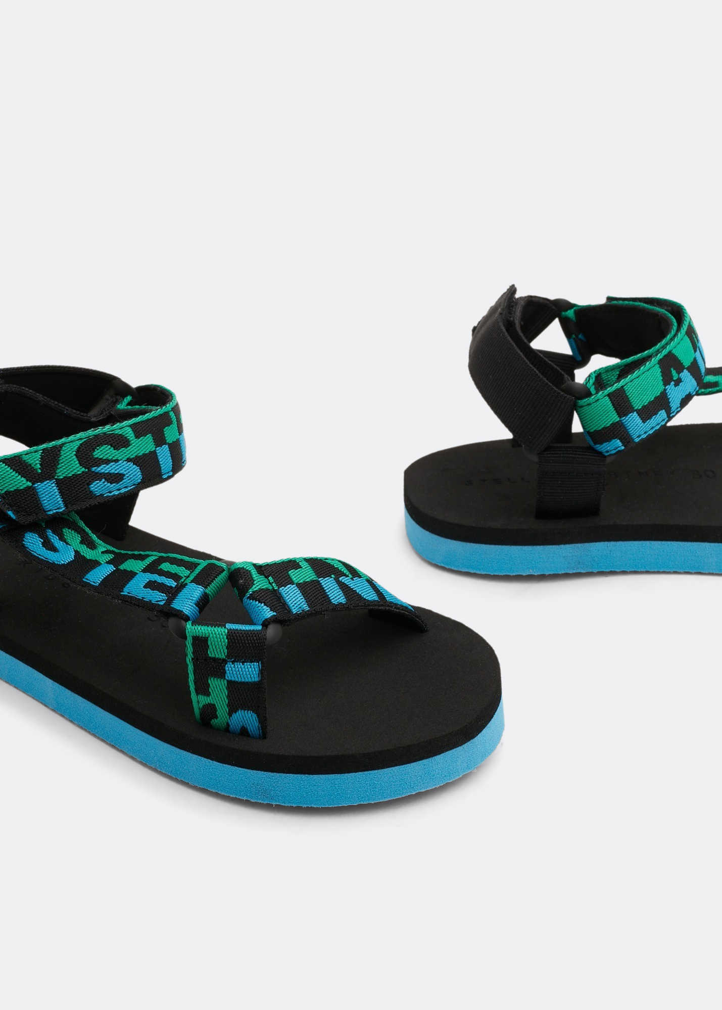 

Cotton tape sandals, Multi-coloured