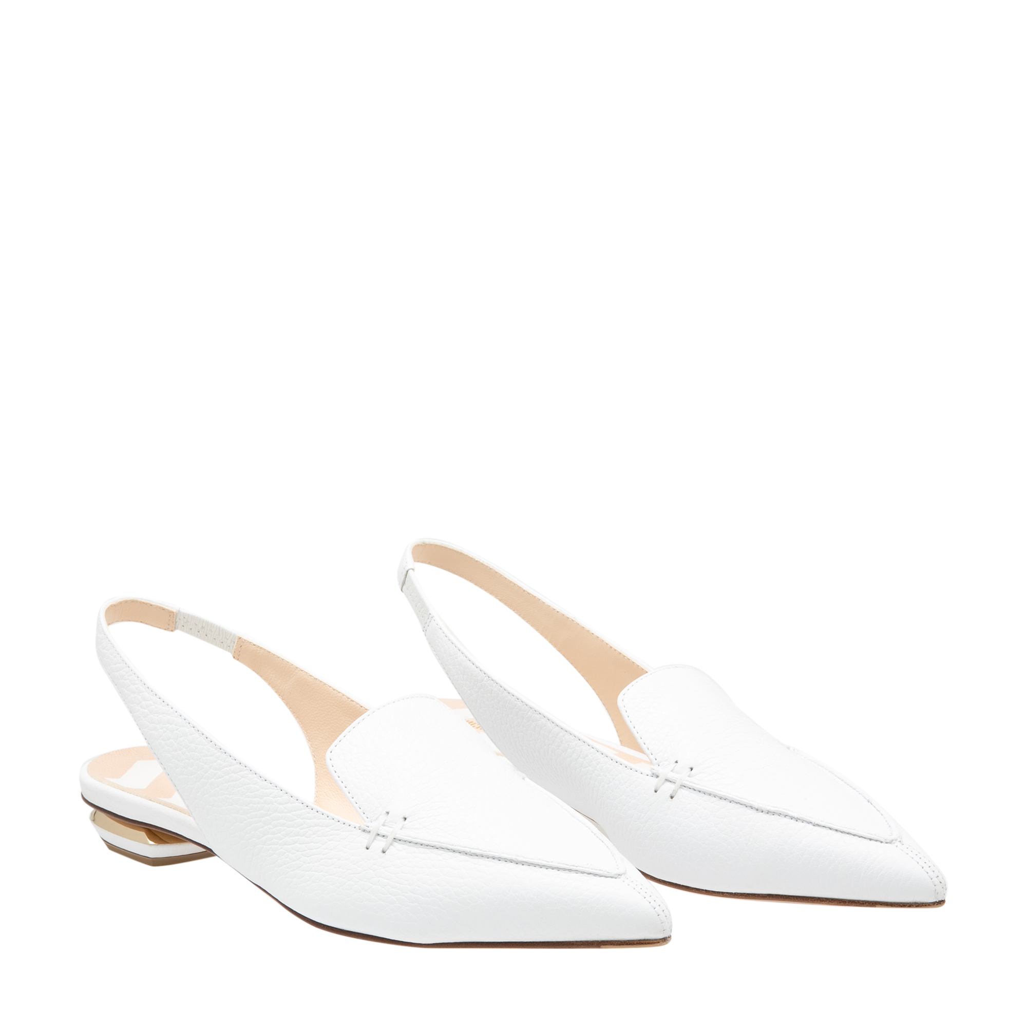 

Beya slingback loafers, White