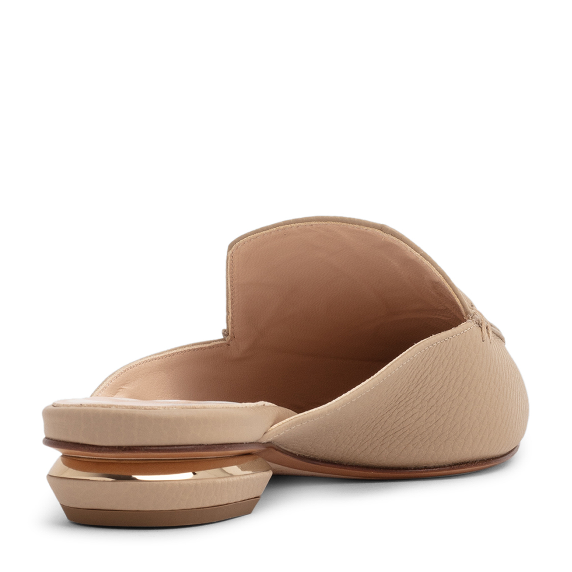 

Beya flat mules, Beige