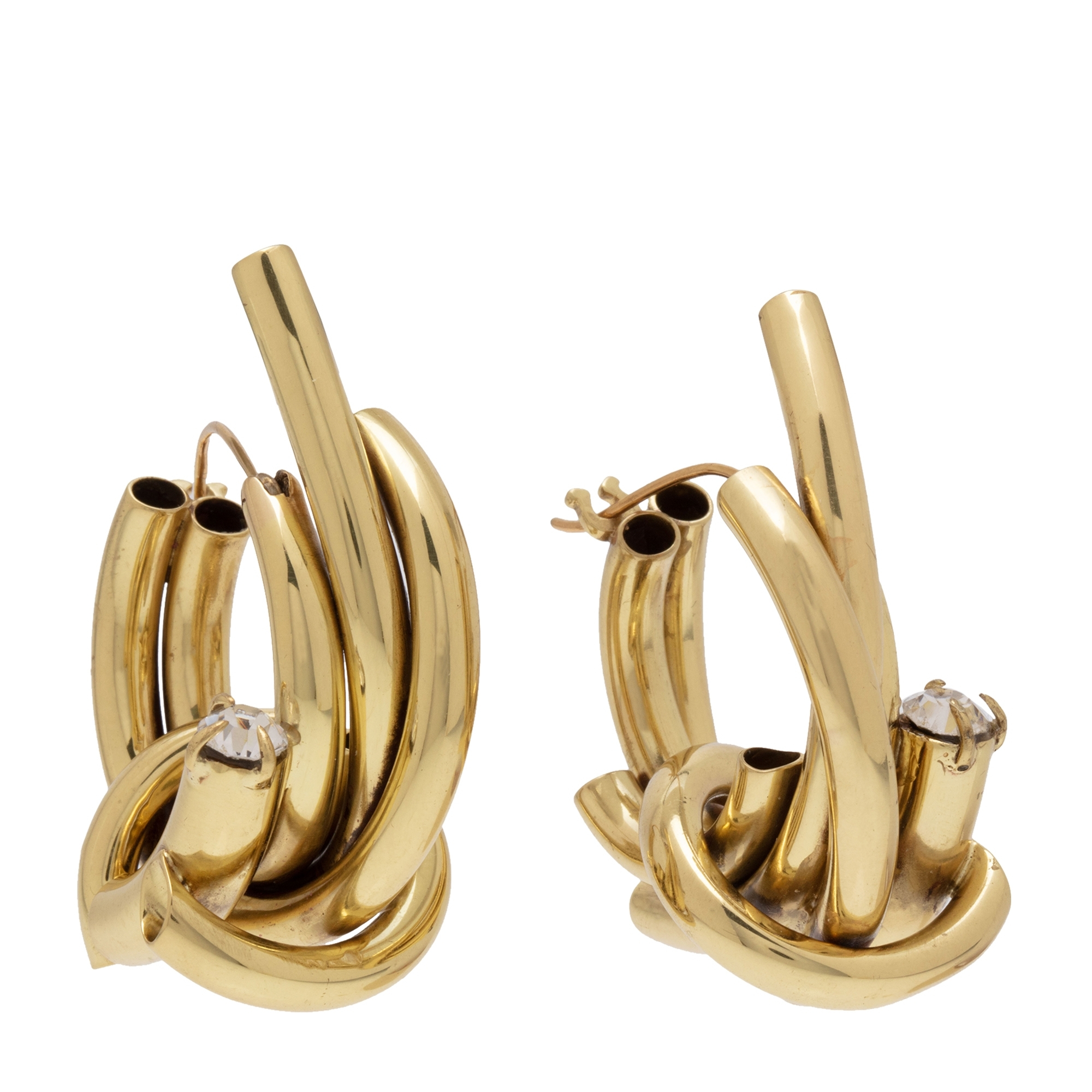 

Di Rosa piping hoop earrings, Gold