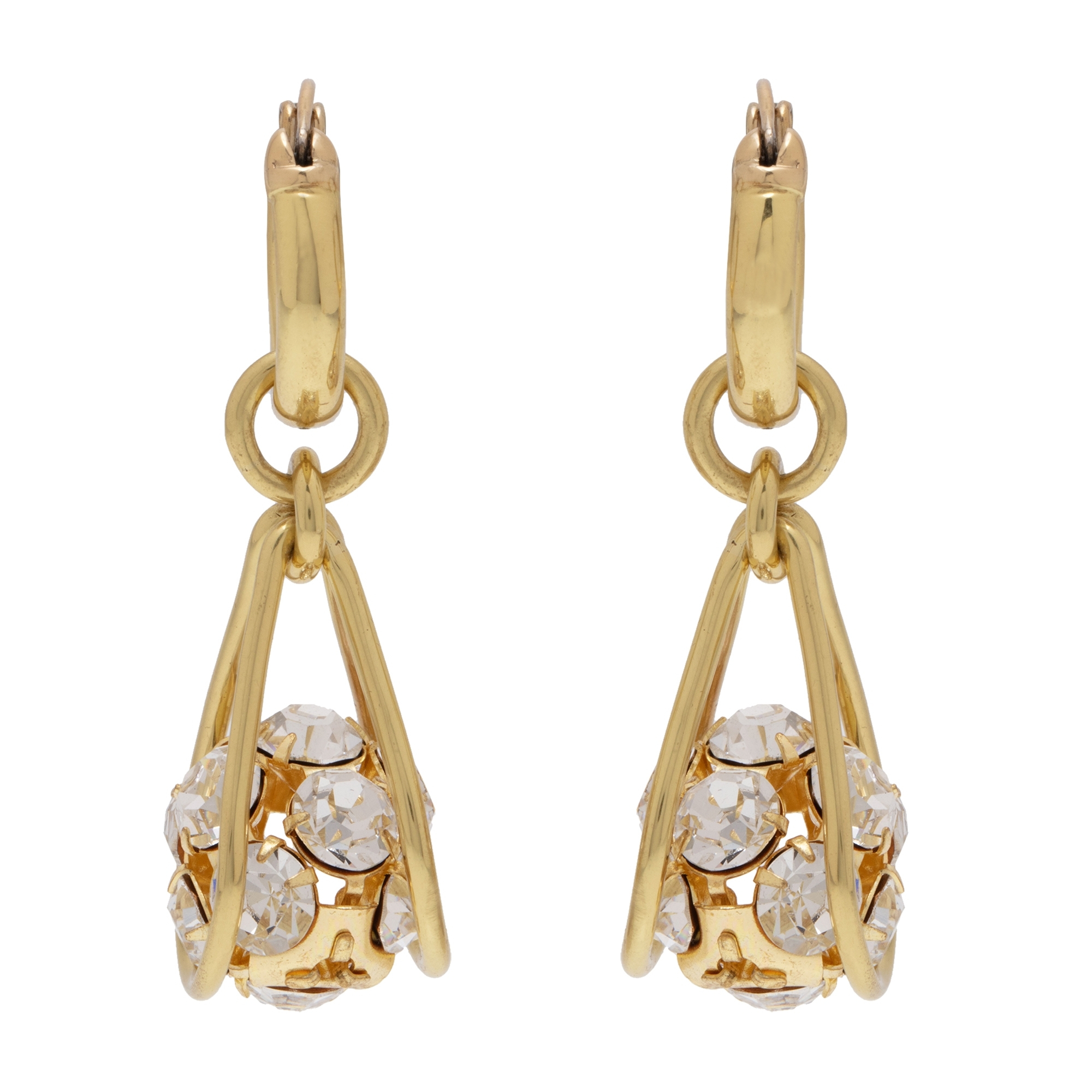 

Pave Ball earrings, Gold