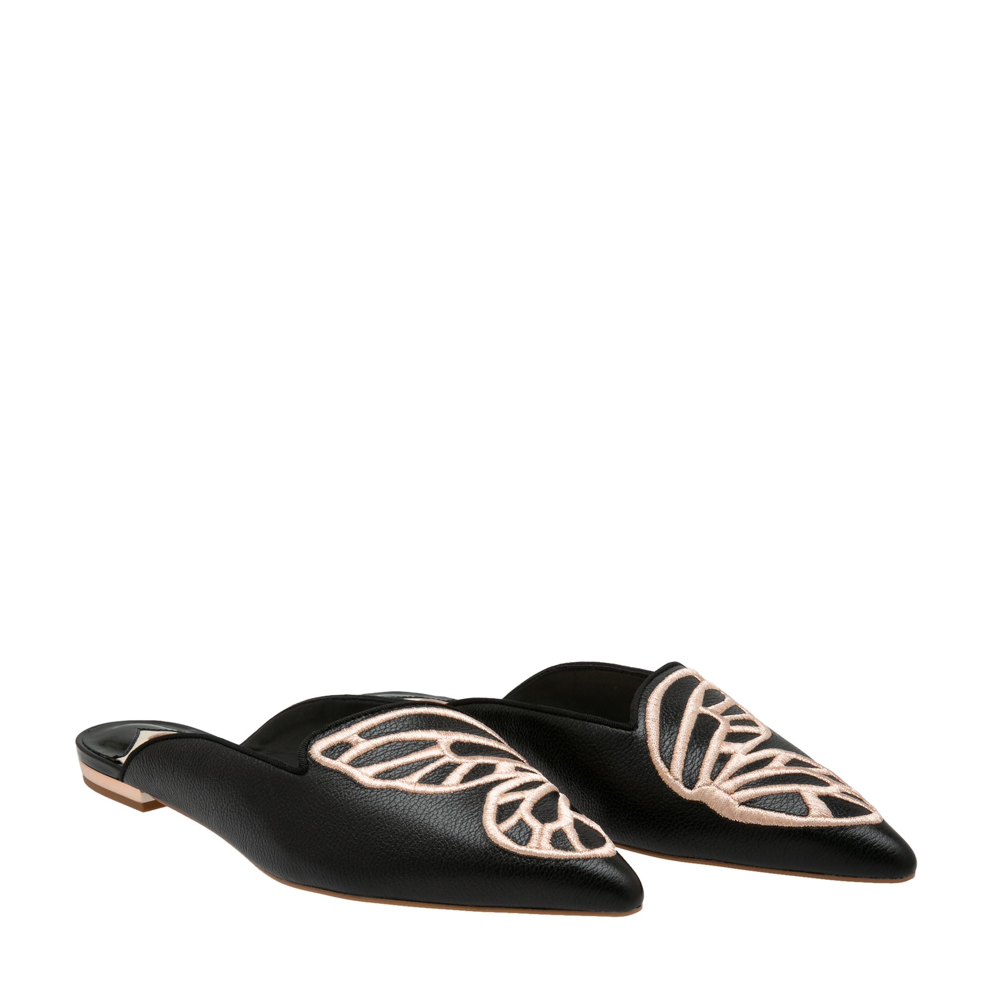 

Bibi Butterfly flat mules, Black