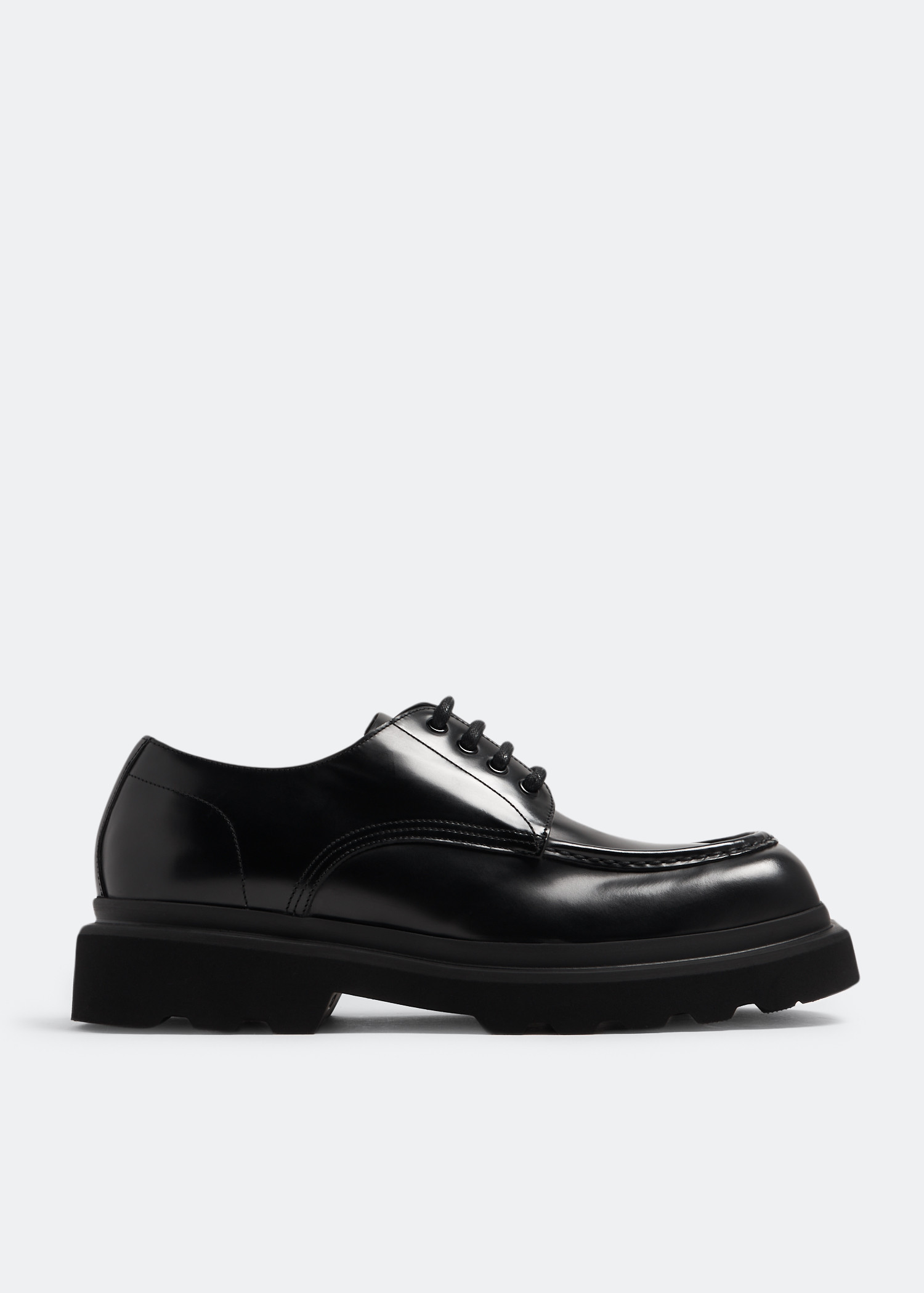 

Brushed Derby shoes, Black