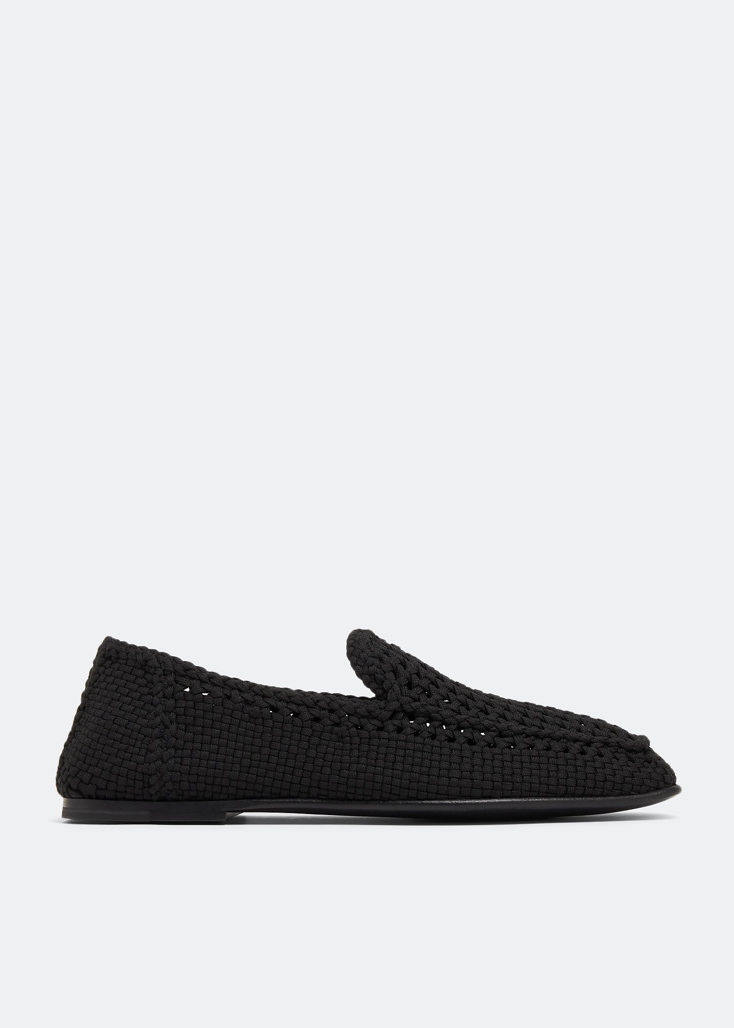 

Woven loafers, Black