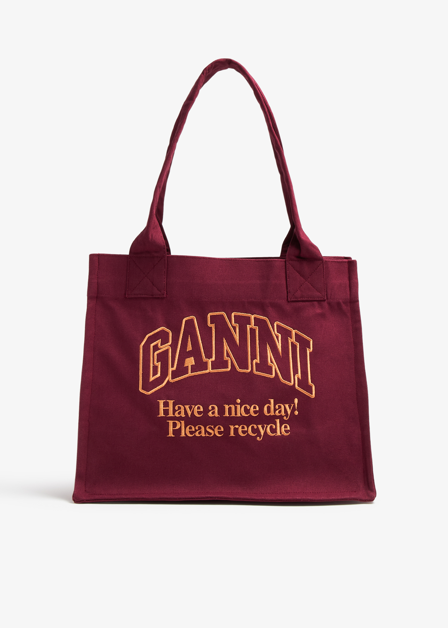 

Large easy shopper tote bag, Burgundy