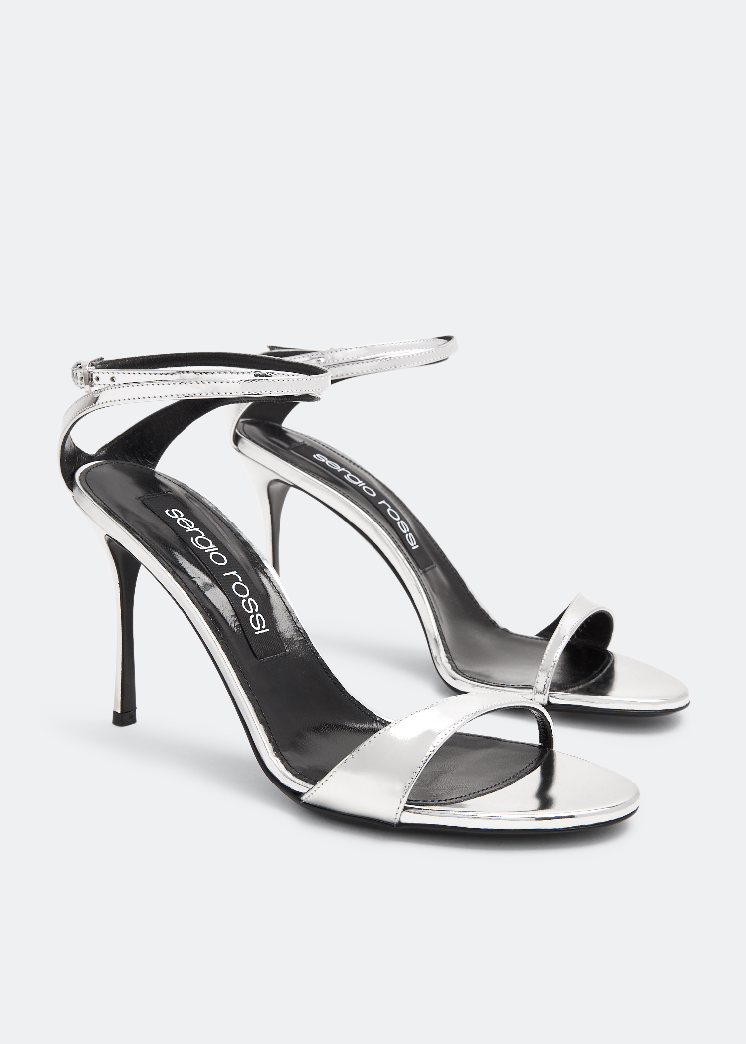 Sergio rossi best sale silver sandals