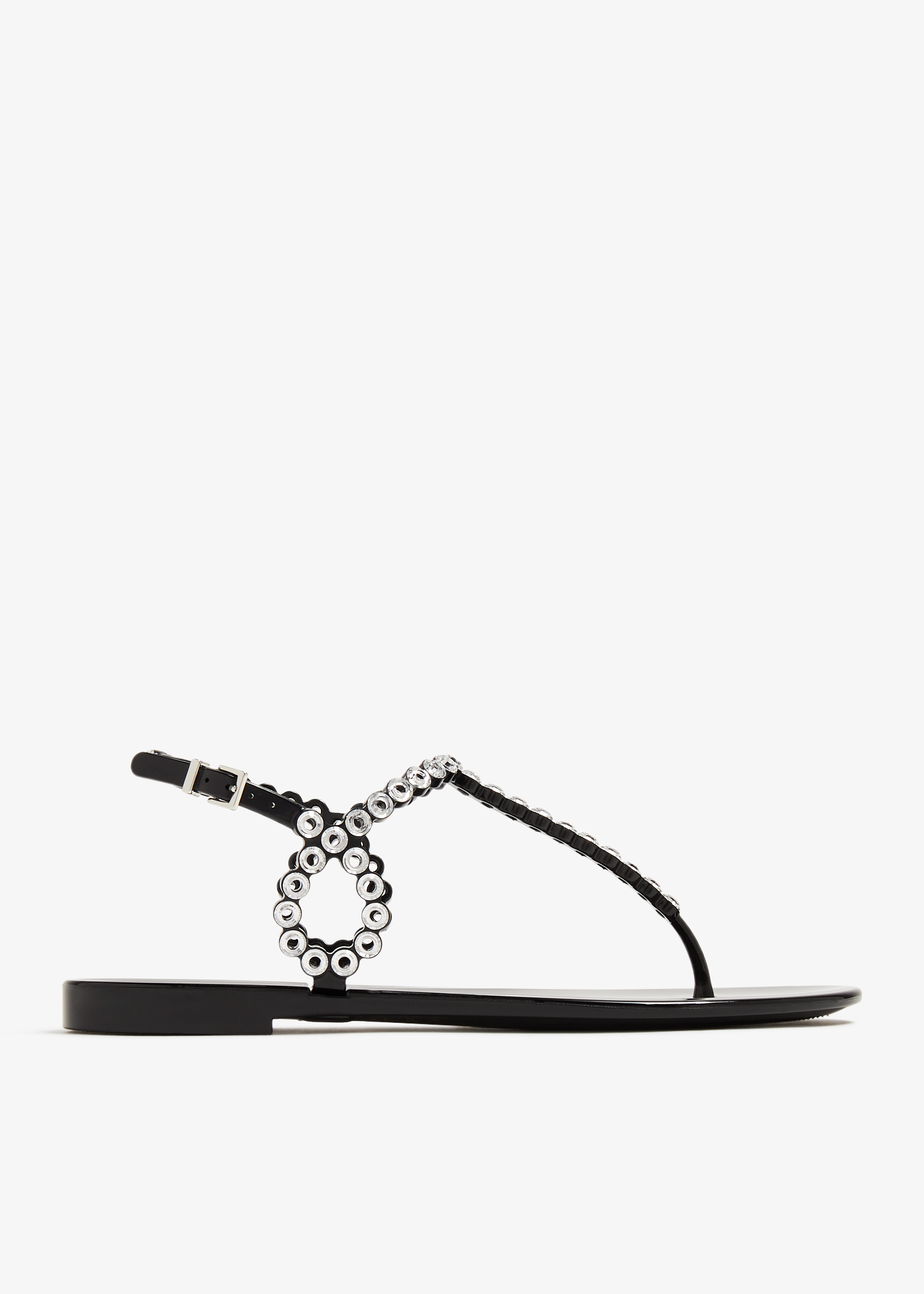 

Almost Bare crystal jelly sandals, Black