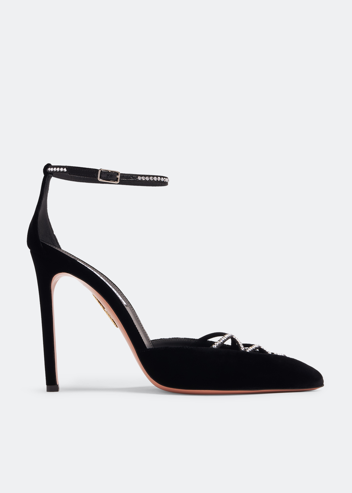 Aquazzura Audace Crystal 105 pumps for Women - Black in Kuwait 