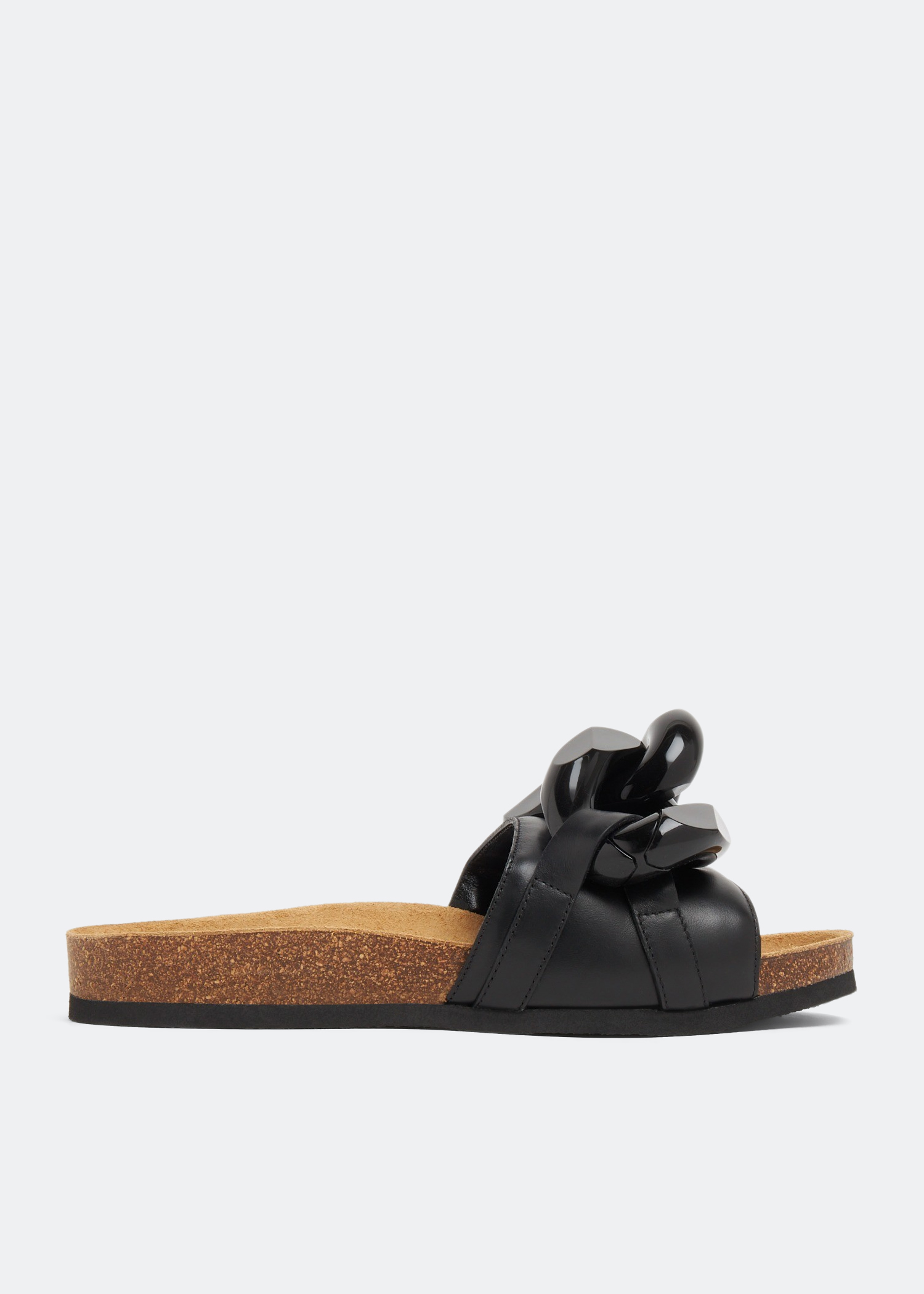 Buy JW Anderson Padded Leather Sandals - Gold At 30% Off | Editorialist