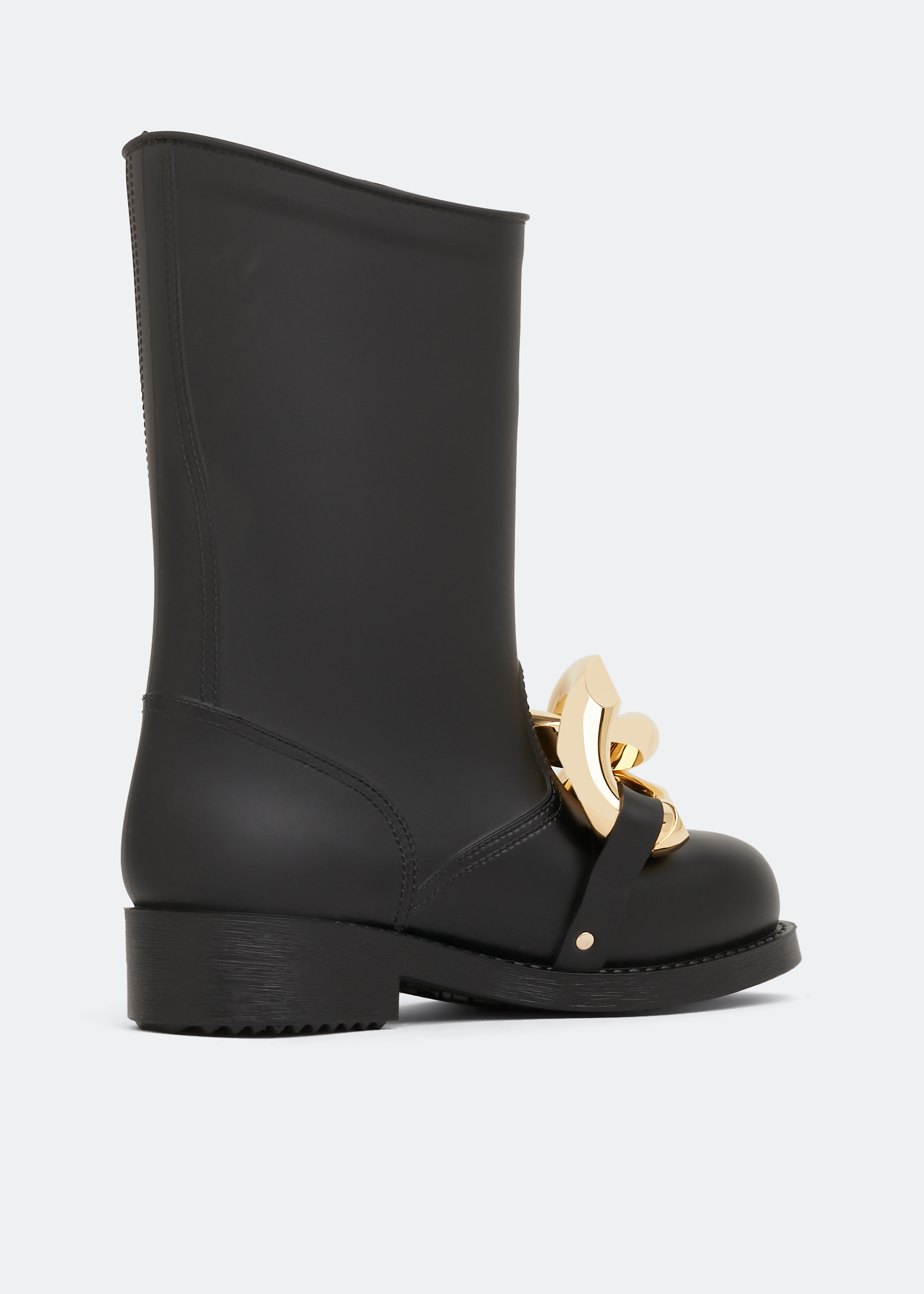 JW Anderson High Chain rubber boots for Women - Black in KSA | Level Shoes