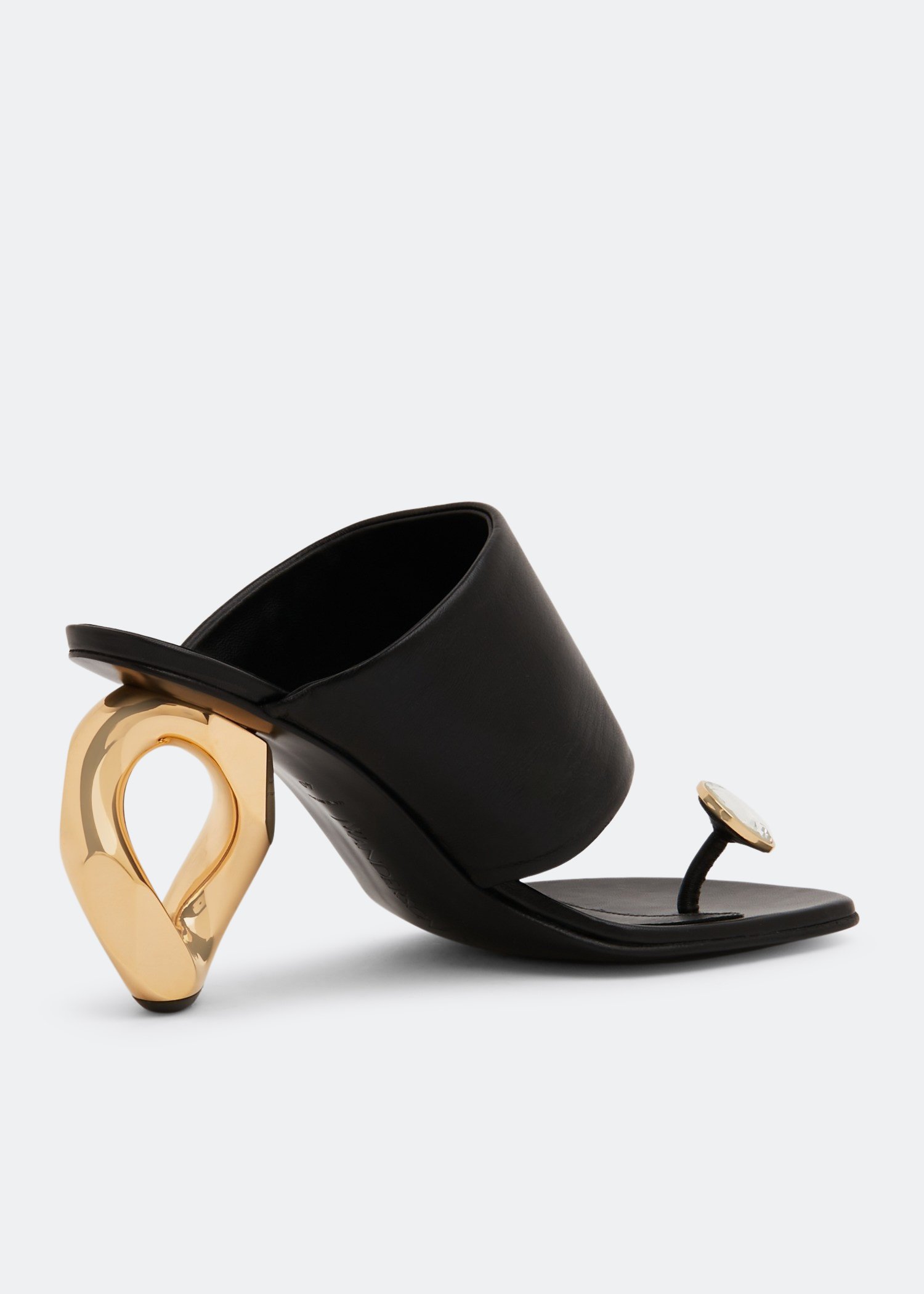 JW Anderson Diamond chain heel sandals for Women - Black in UAE