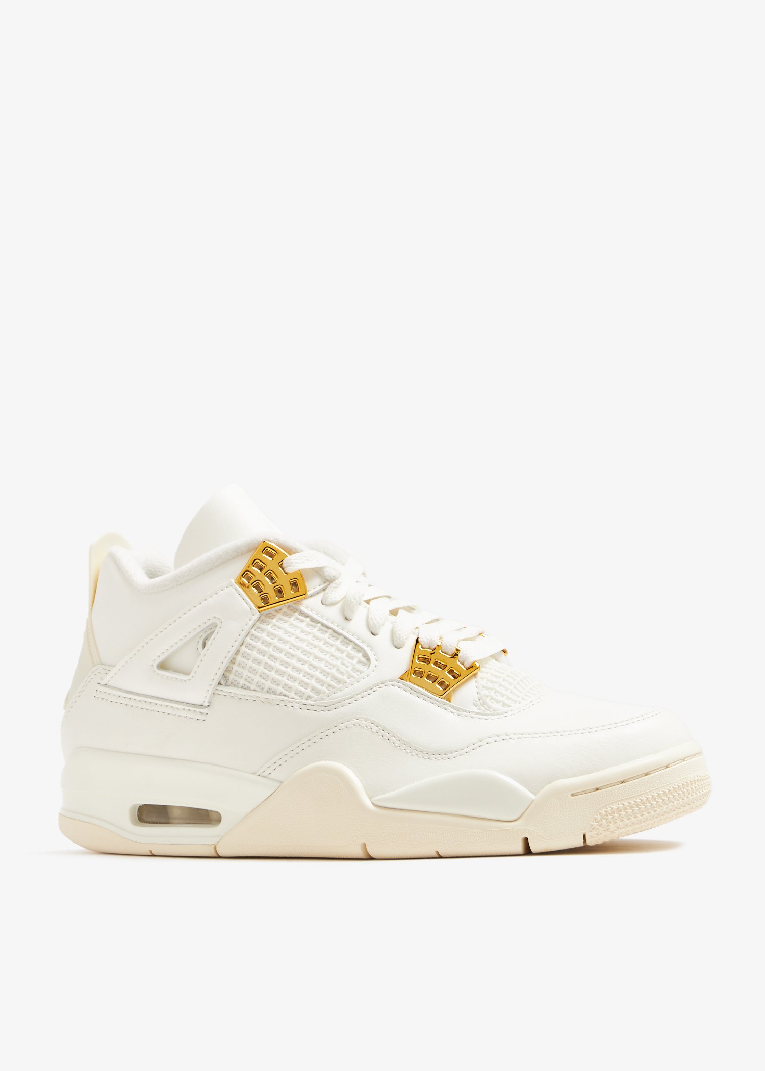 Nike Air Jordan 4 Retro 'Sail/Metallic Gold' sneakers for Women 