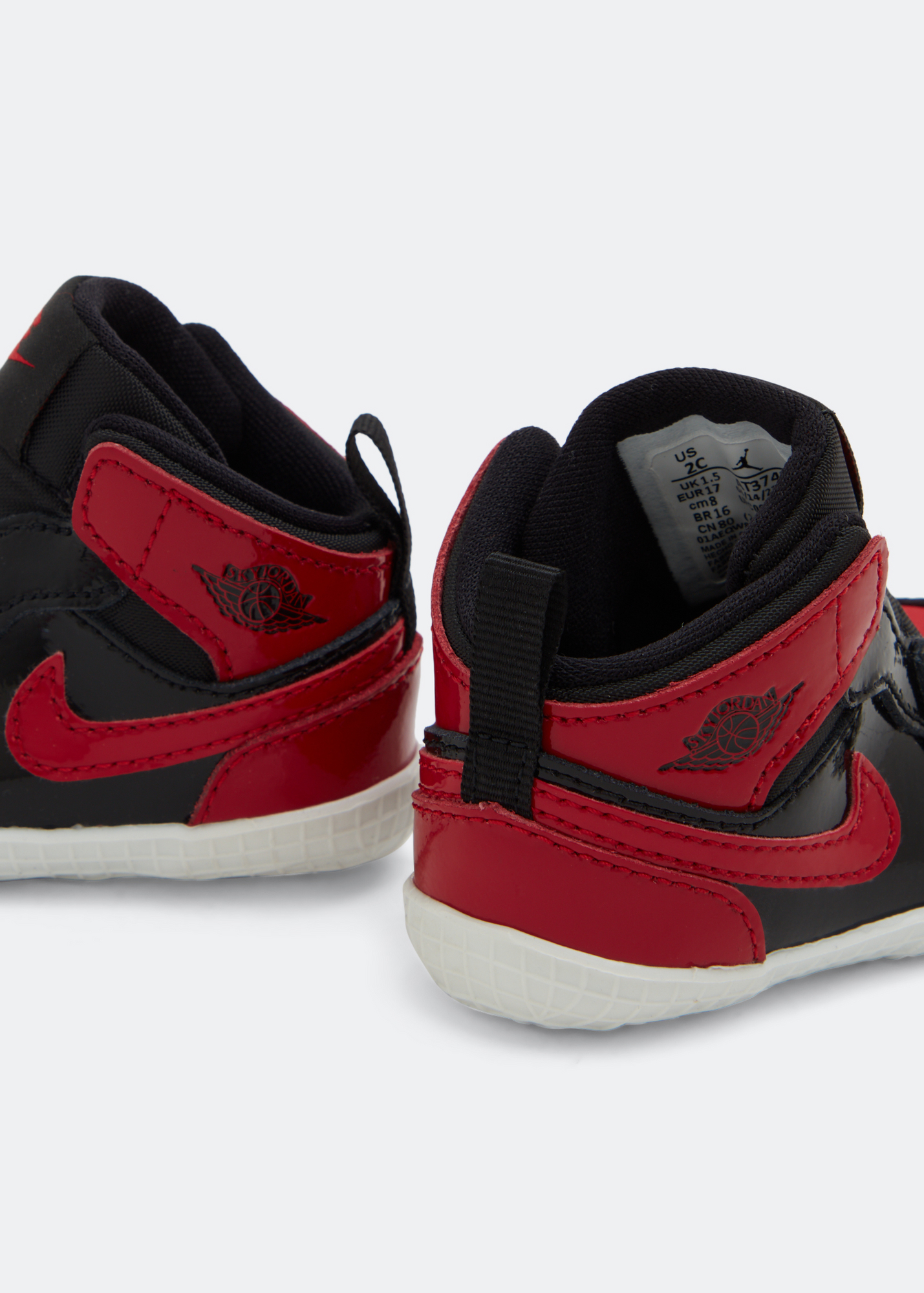 Nike Air Jordan 1 Crib 'Patent Bred' purchases 2C