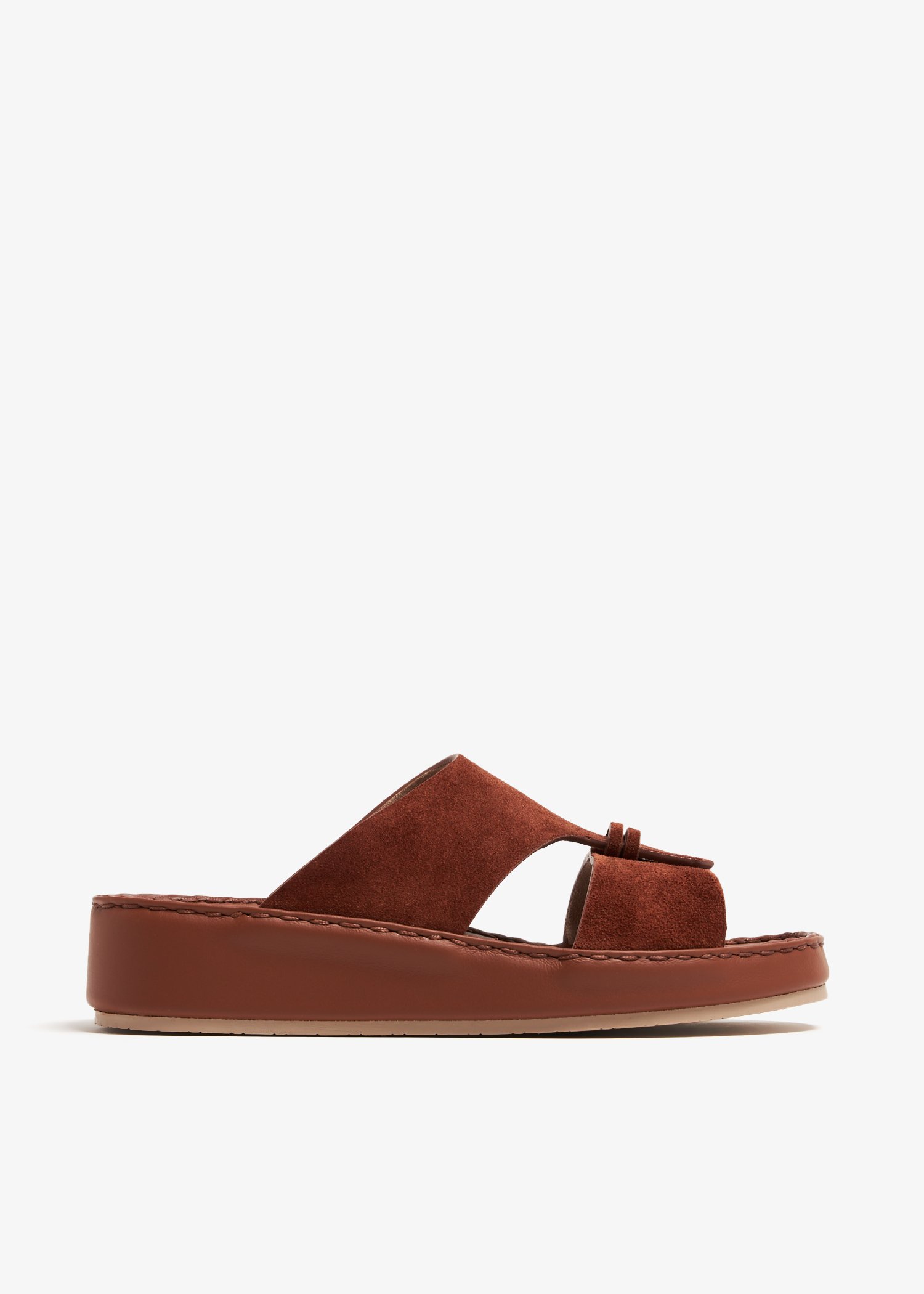 

Belted sandals, Brown