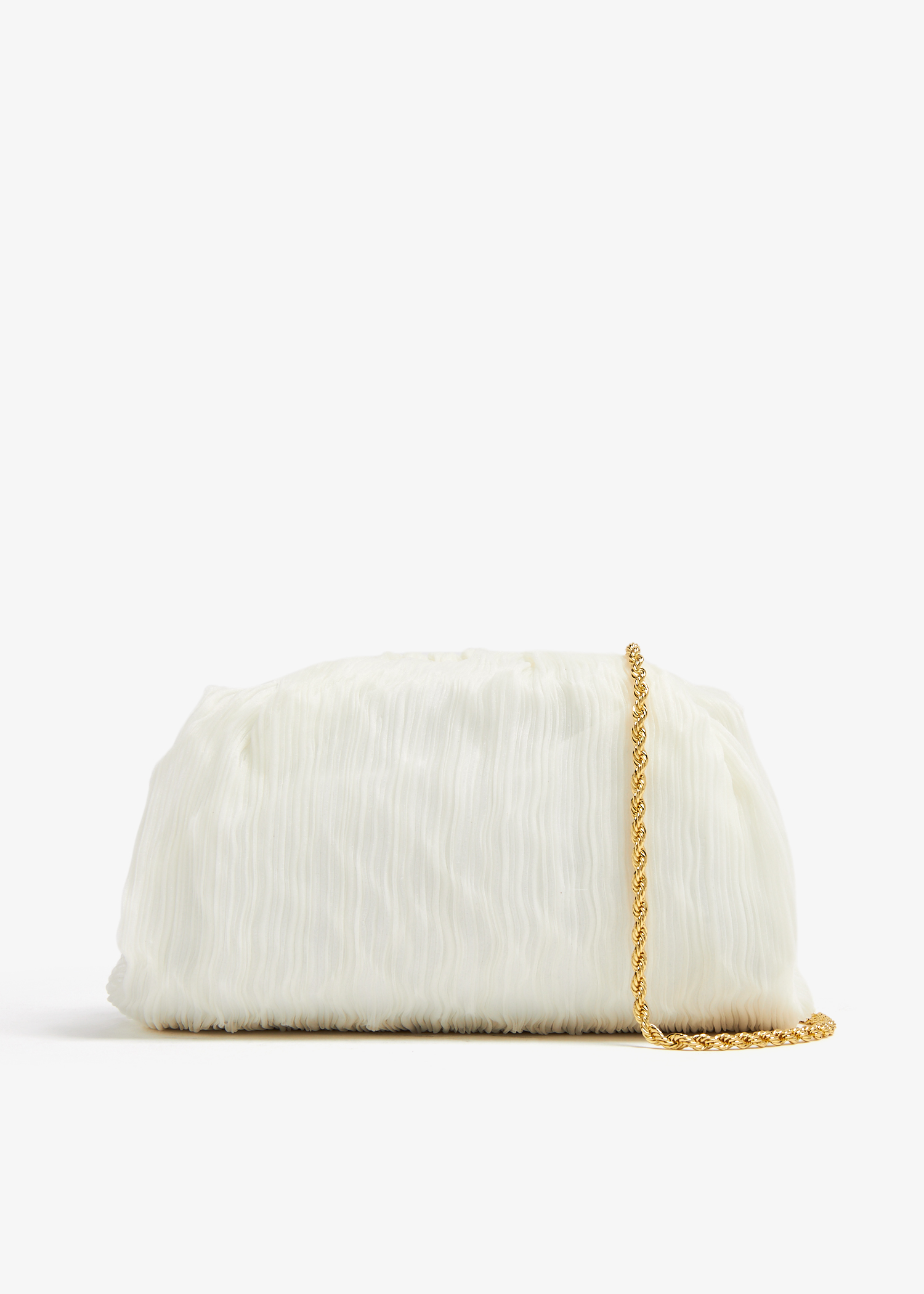 

Bailey dome clutch, White