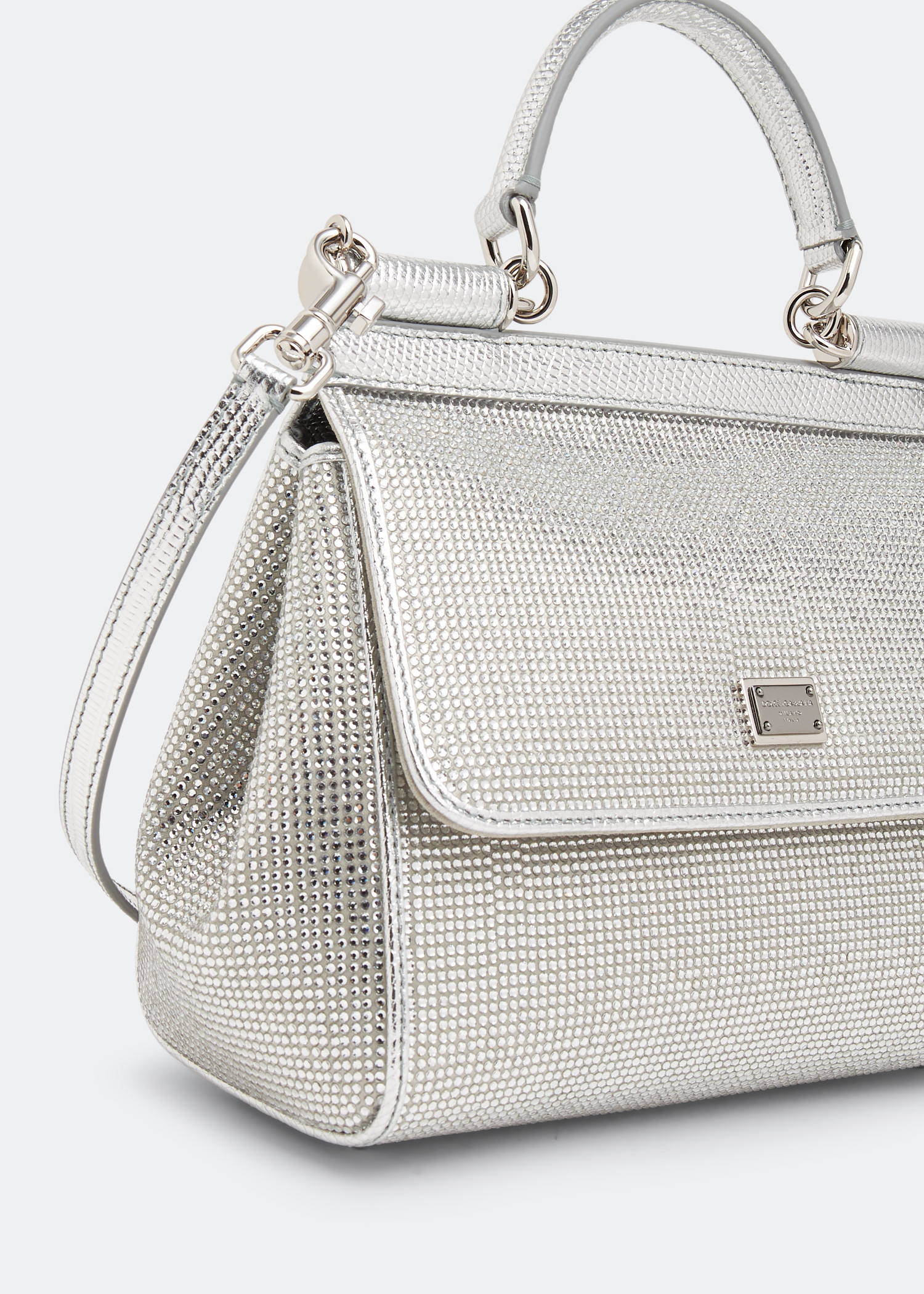 Dolce & Gabbana Silver Kim Kardashian Small Sicily Bag