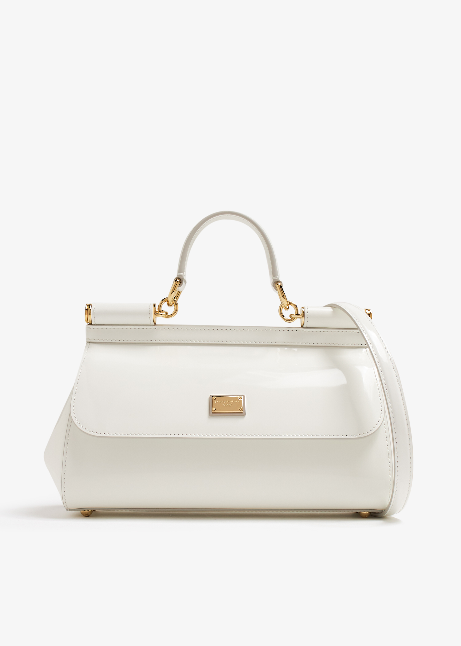 

Elongated Sicily handbag, White