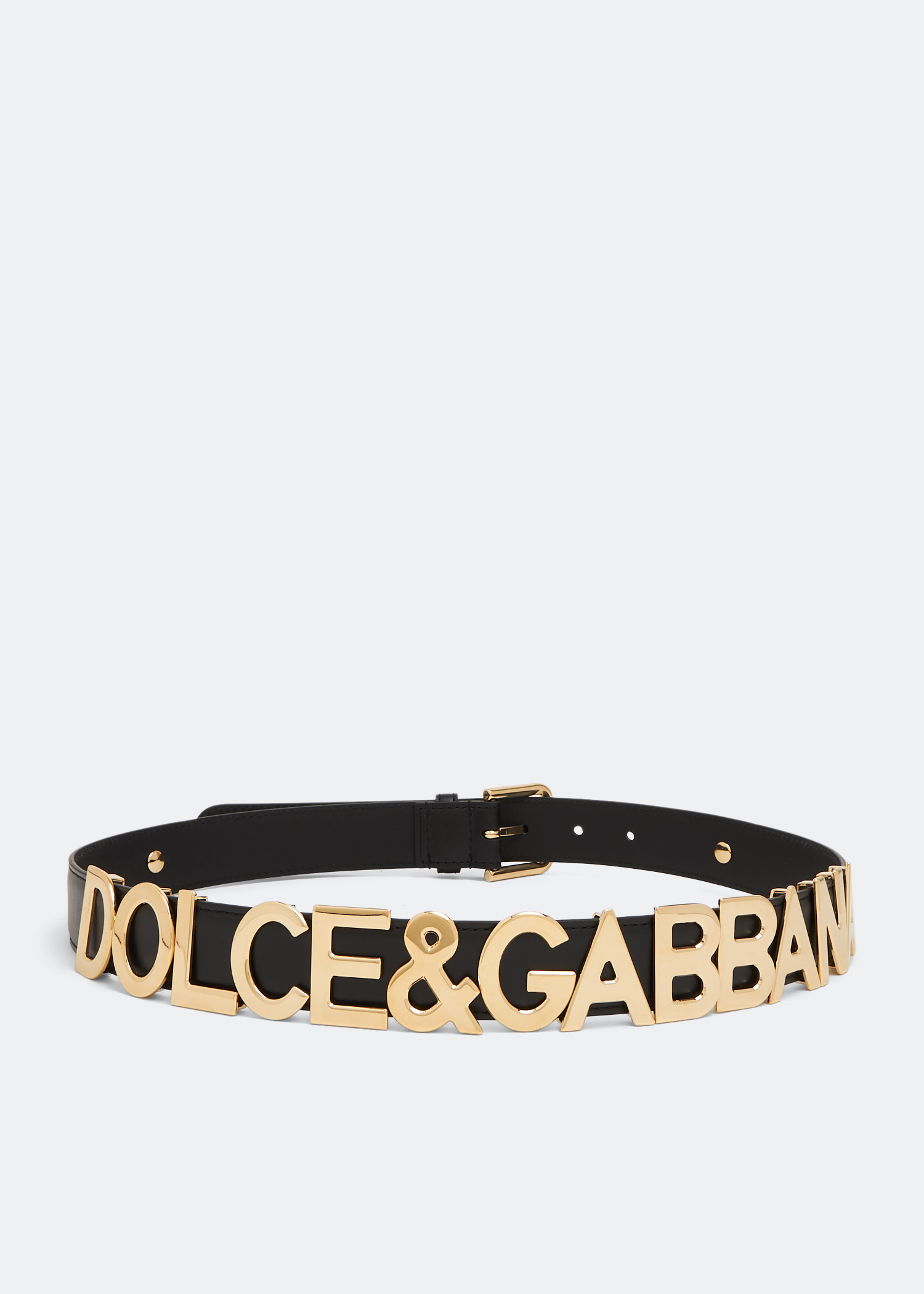 

Logo lettering belt, Black