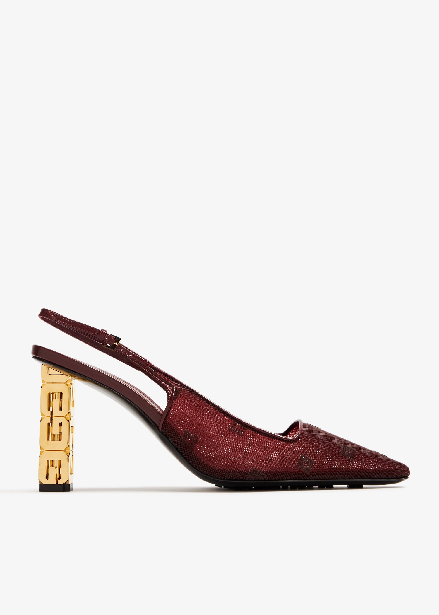 

G Cube slingback pumps, Burgundy