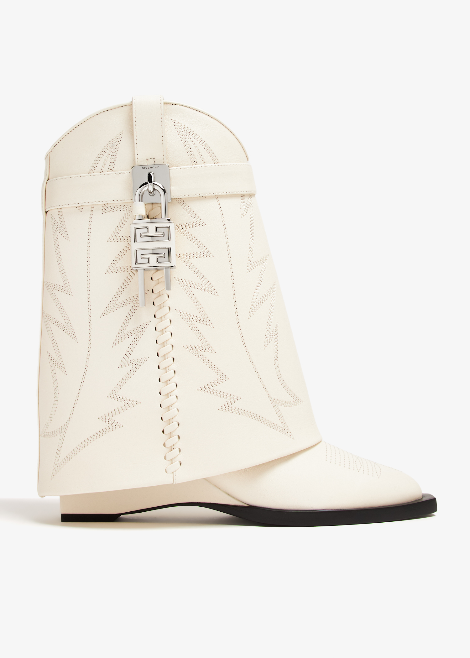 

Shark Lock Cowboy boots, White