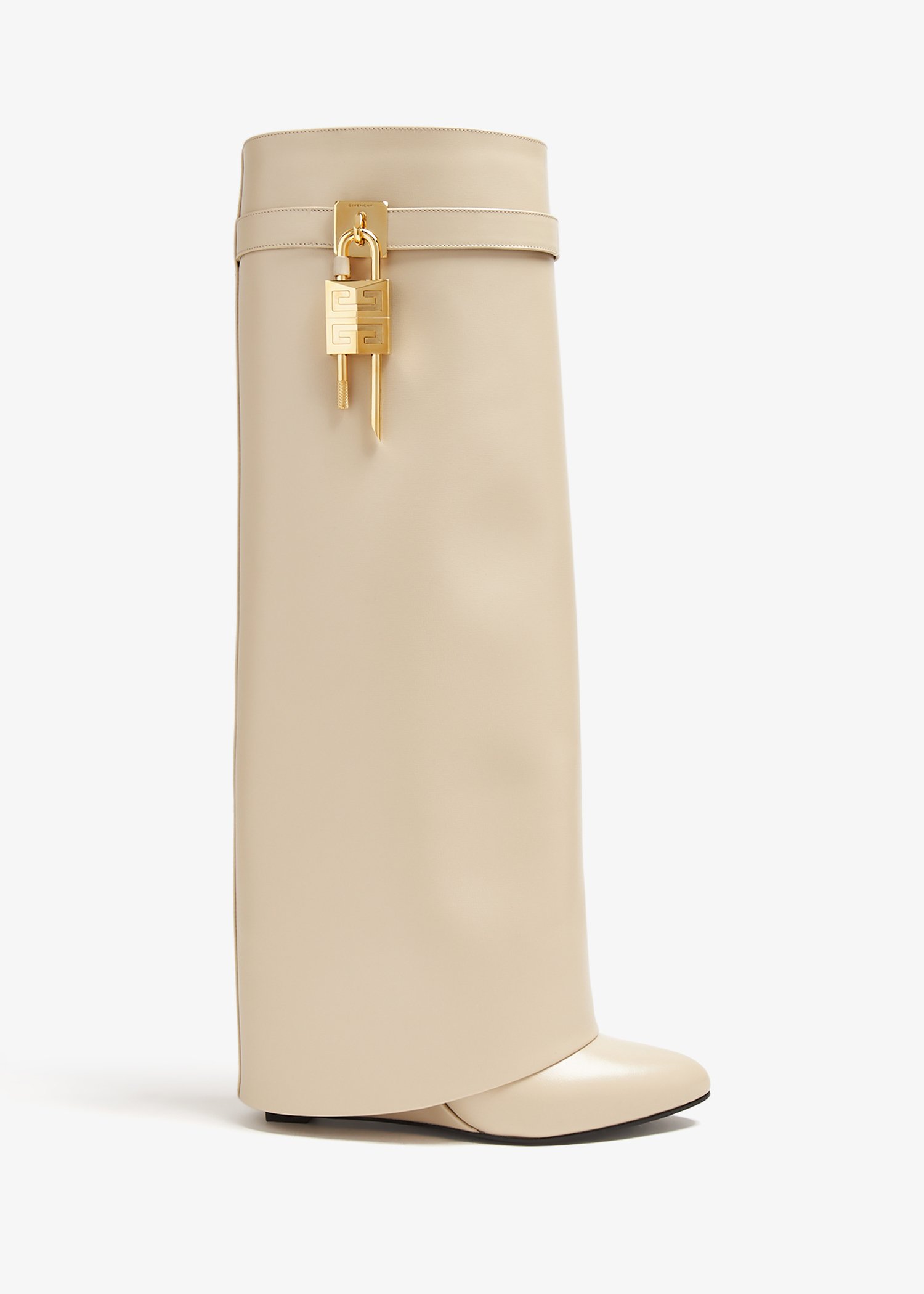 

Shark Lock pant boots, Beige