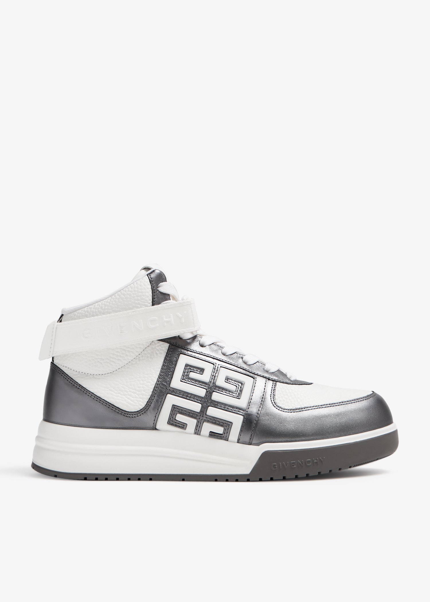 

G4 high-top sneakers, Metallic