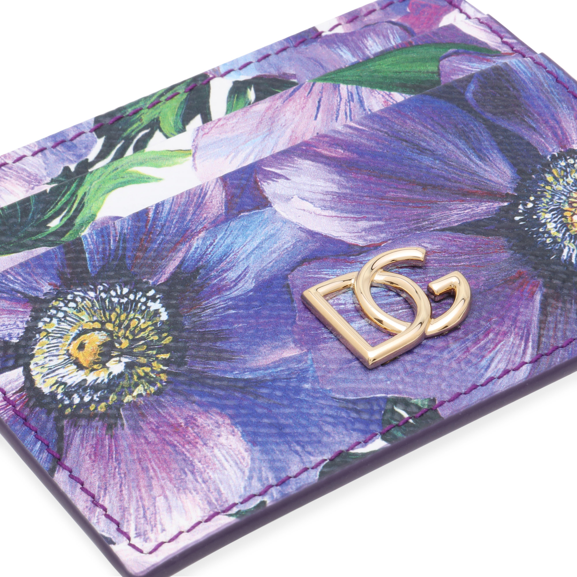 

Floral print cardholder, Multi-coloured