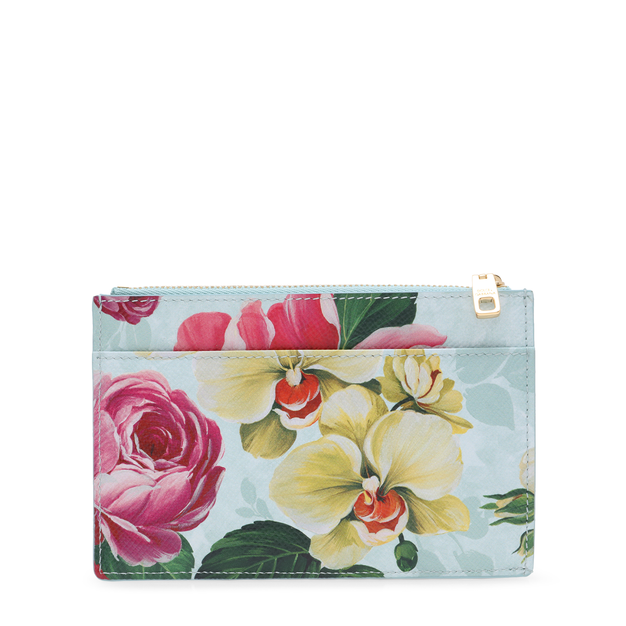 

Floral print card holder, Multi-coloured