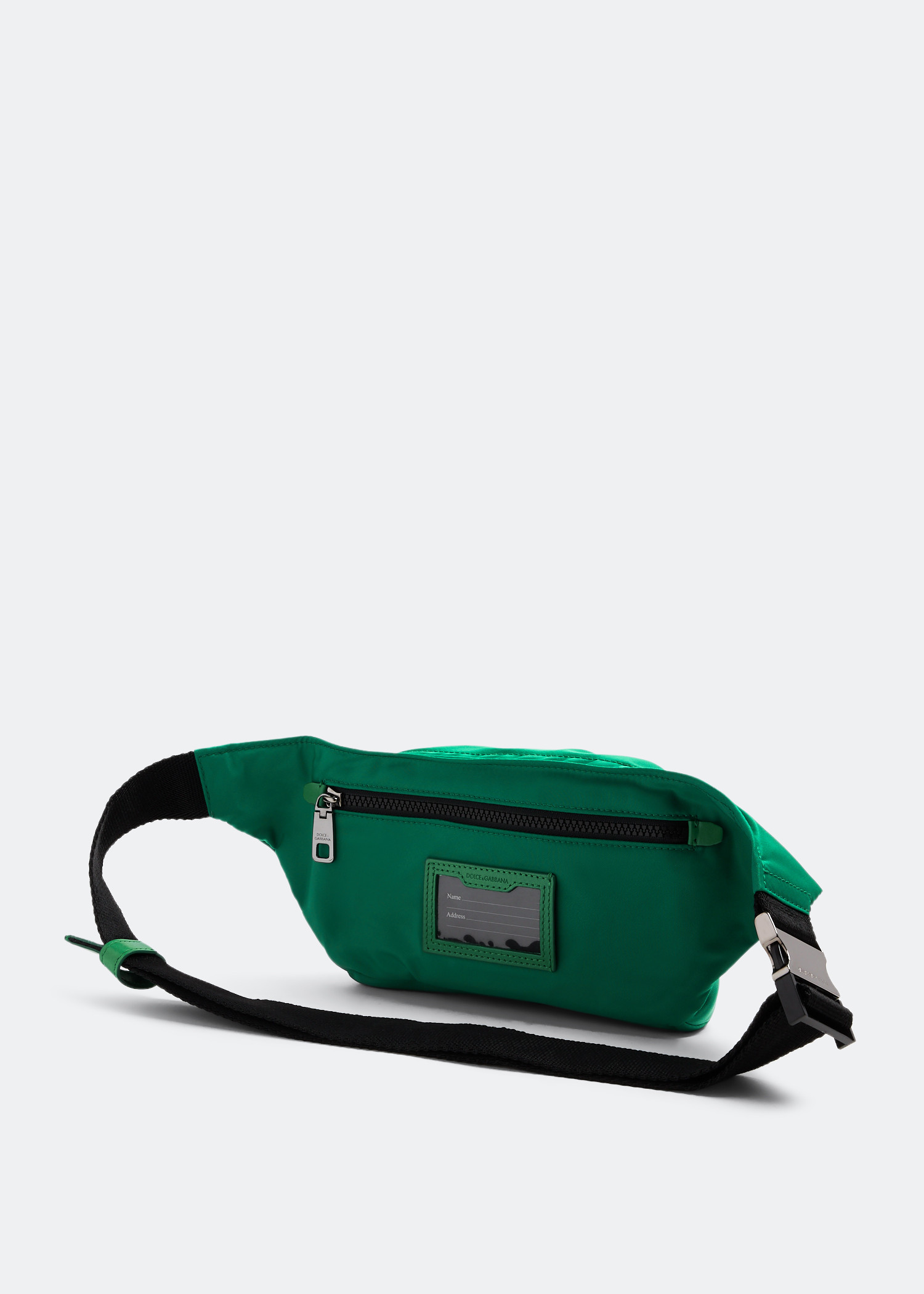 Dolce Gabbana Small logo nylon belt bag for Men Green in Oman Level Shoes