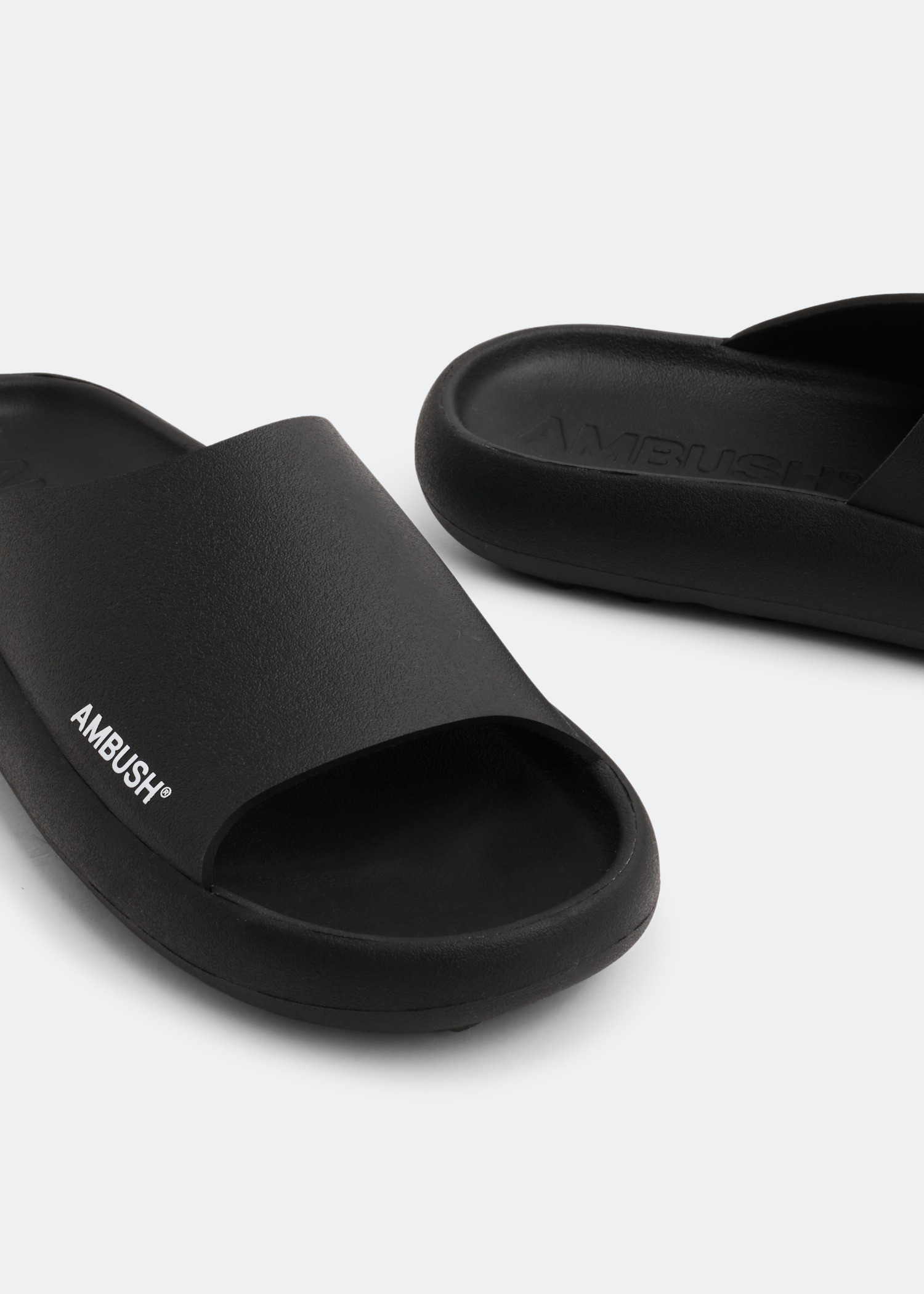 

Logo rubber sliders, Black