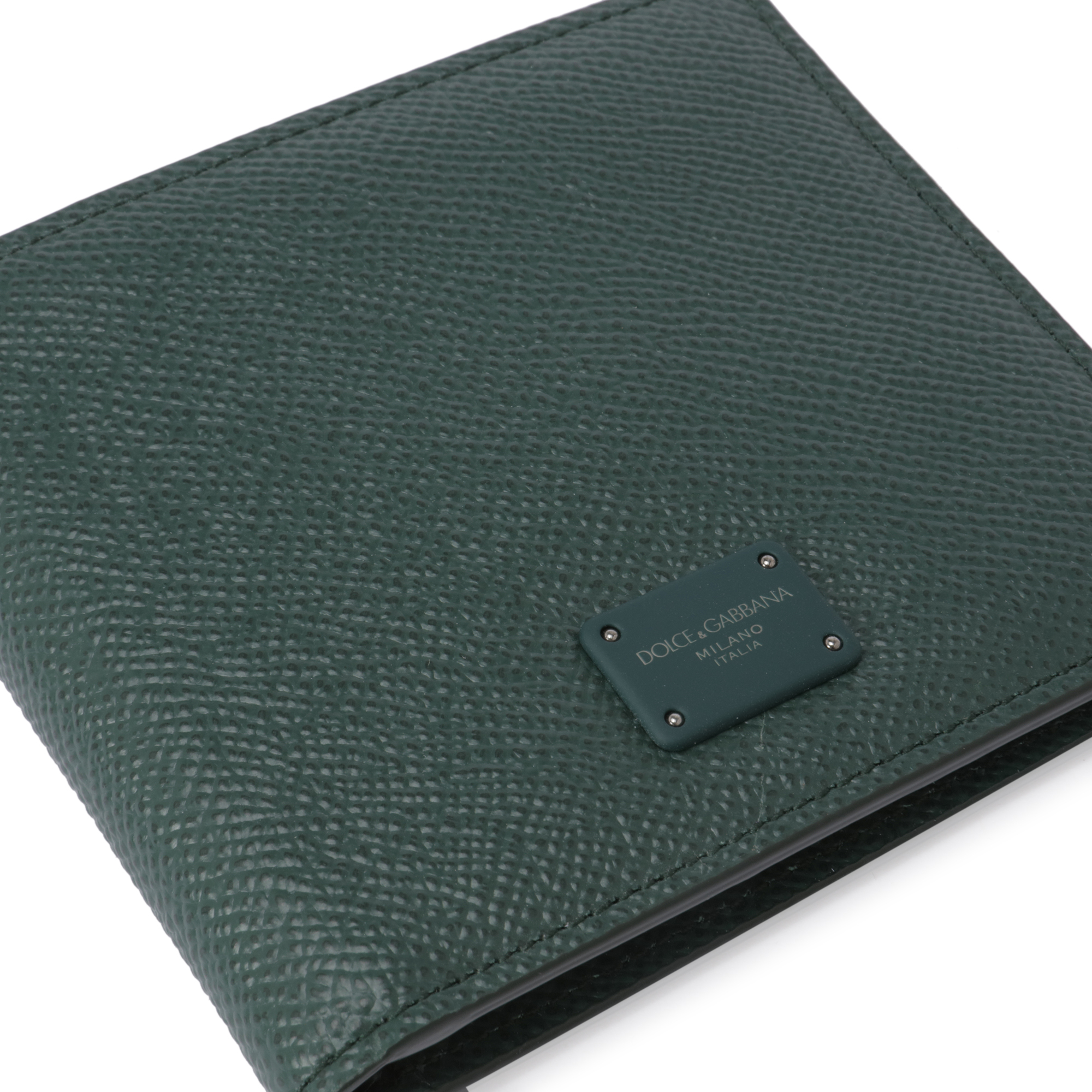 

Dauphine calfskin bifold wallet, Green