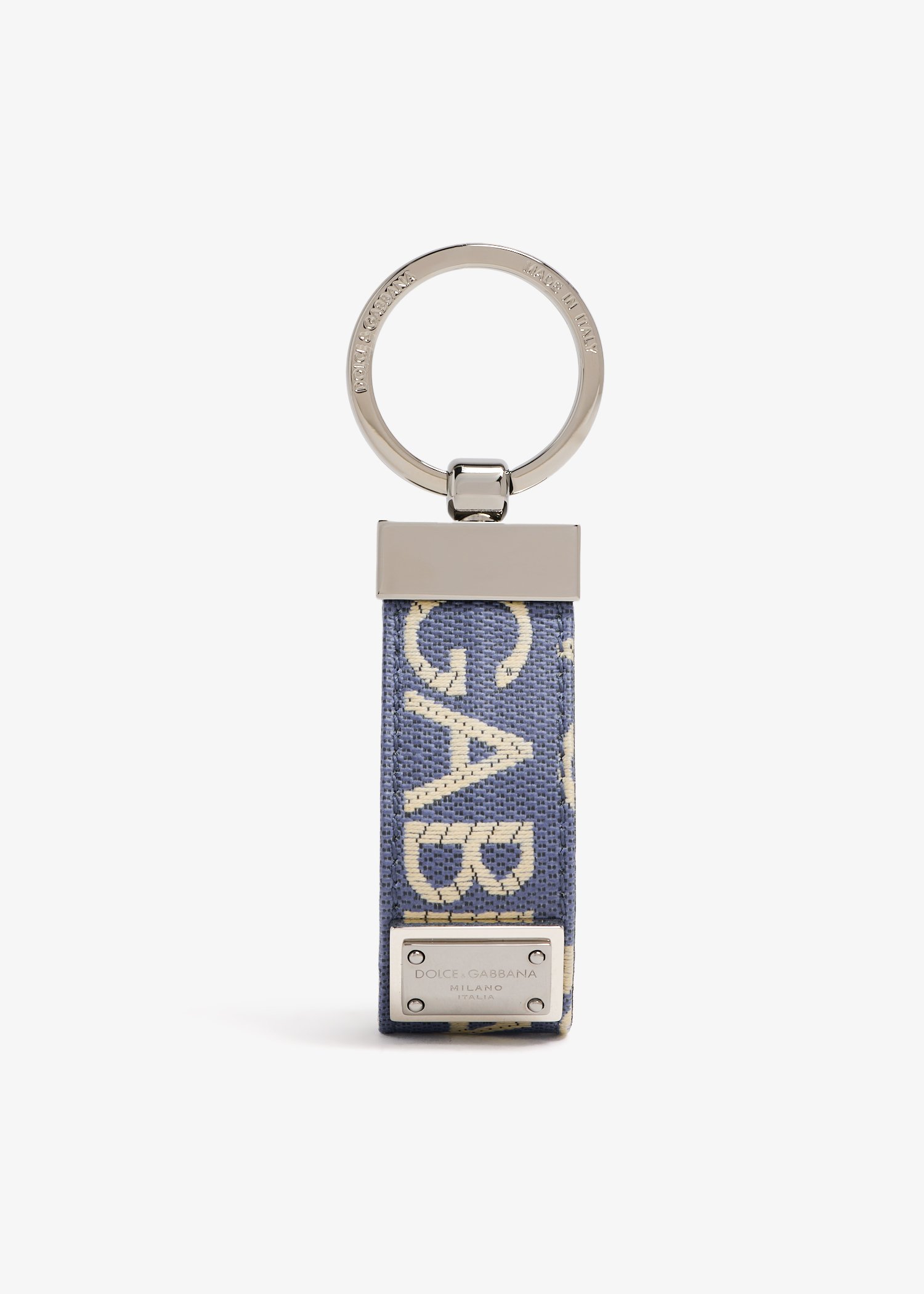 

Logo jacquard keyring, Blue