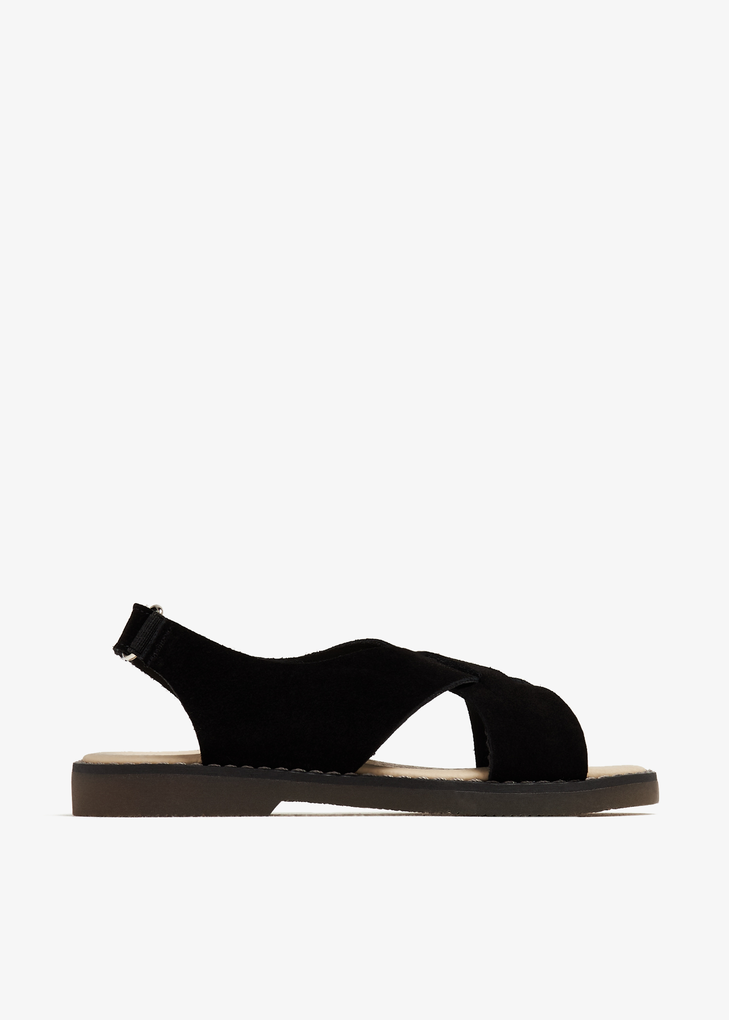 

Suede sandals, Black