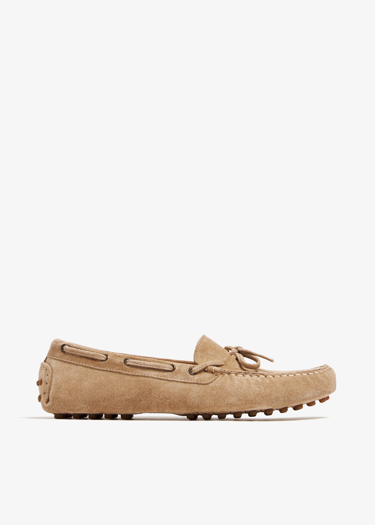 

Suede driver moccasins, Beige