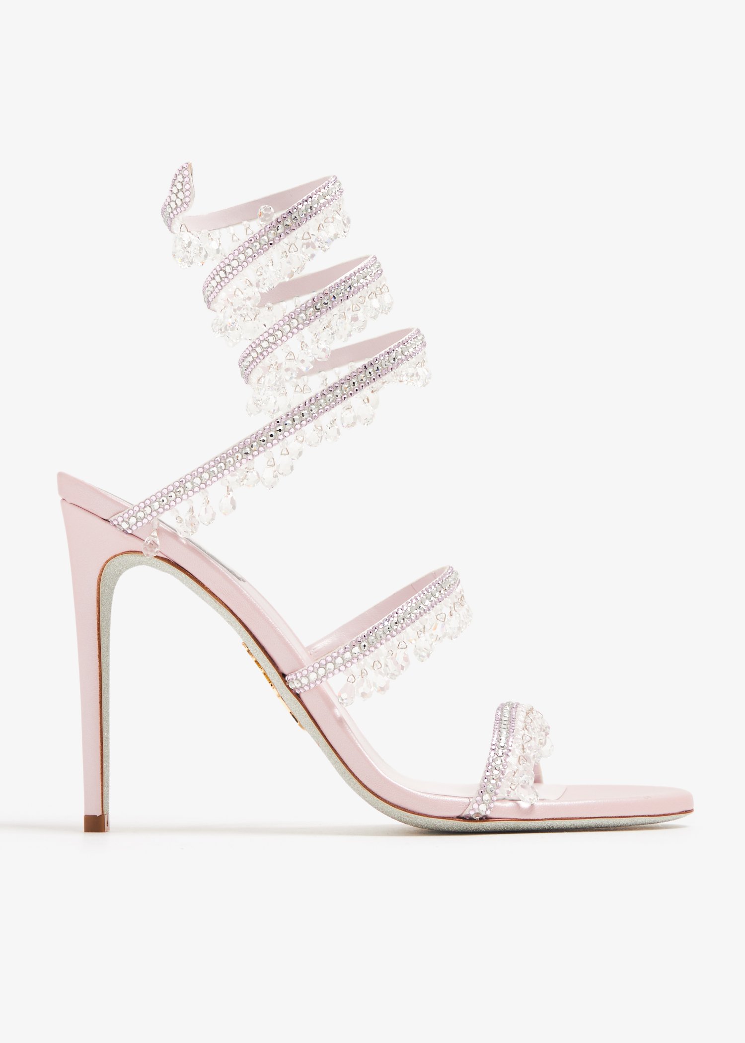 

Cleo crystal-embellished sandals, Pink