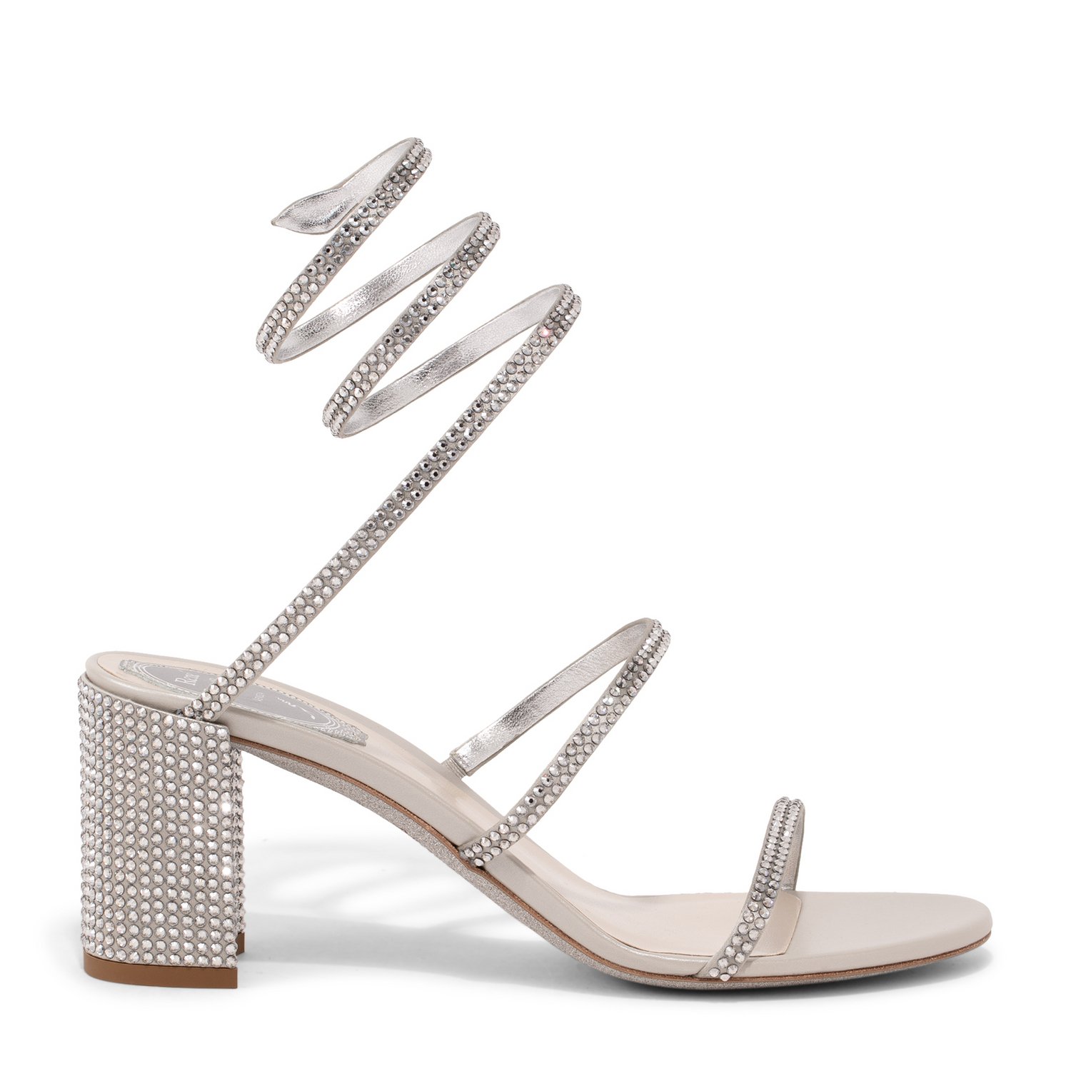 

Cleo crystal-embellished sandals, Grey