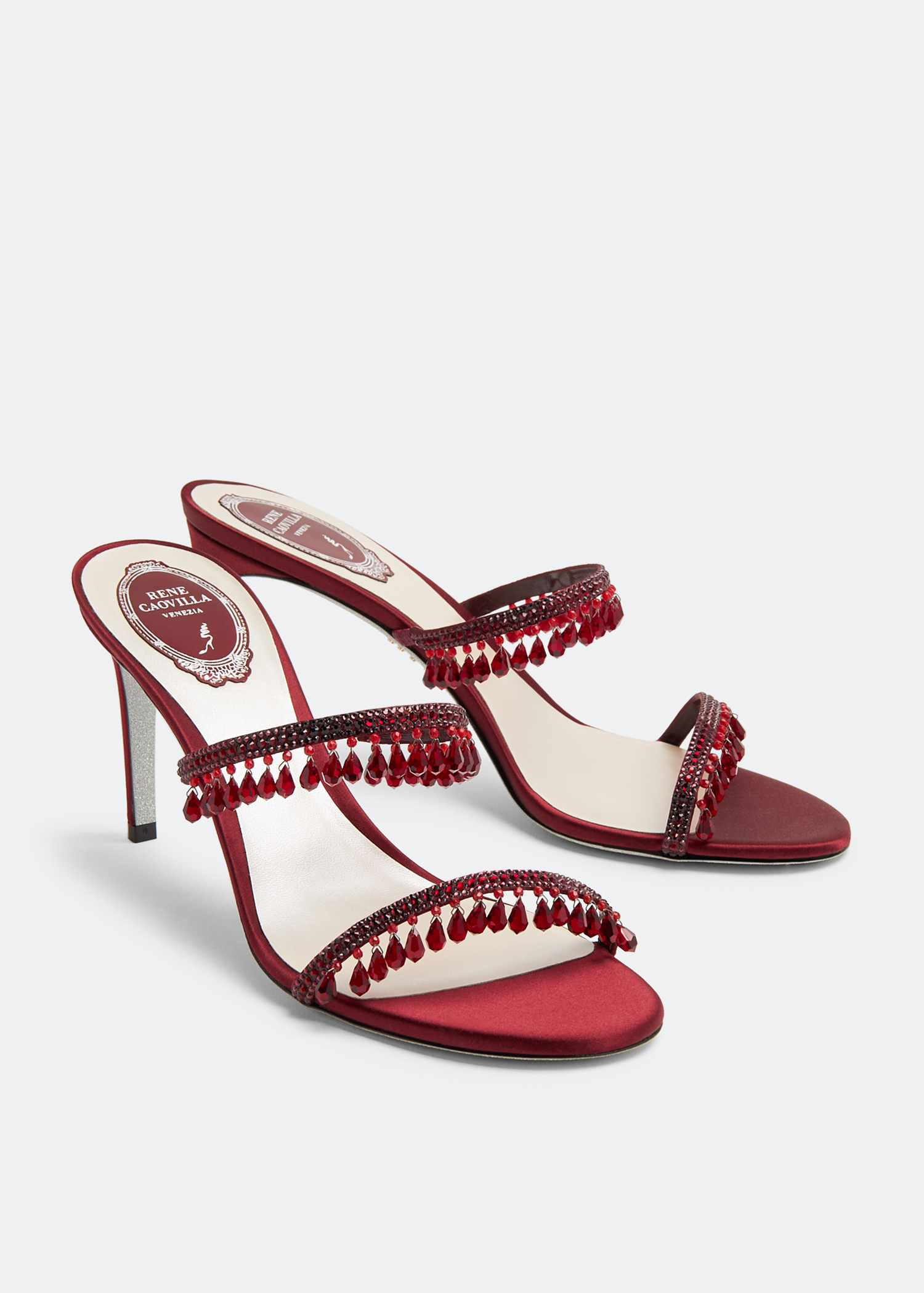 René Caovilla Chandelier sandals for Women - Red in UAE | Level Shoes