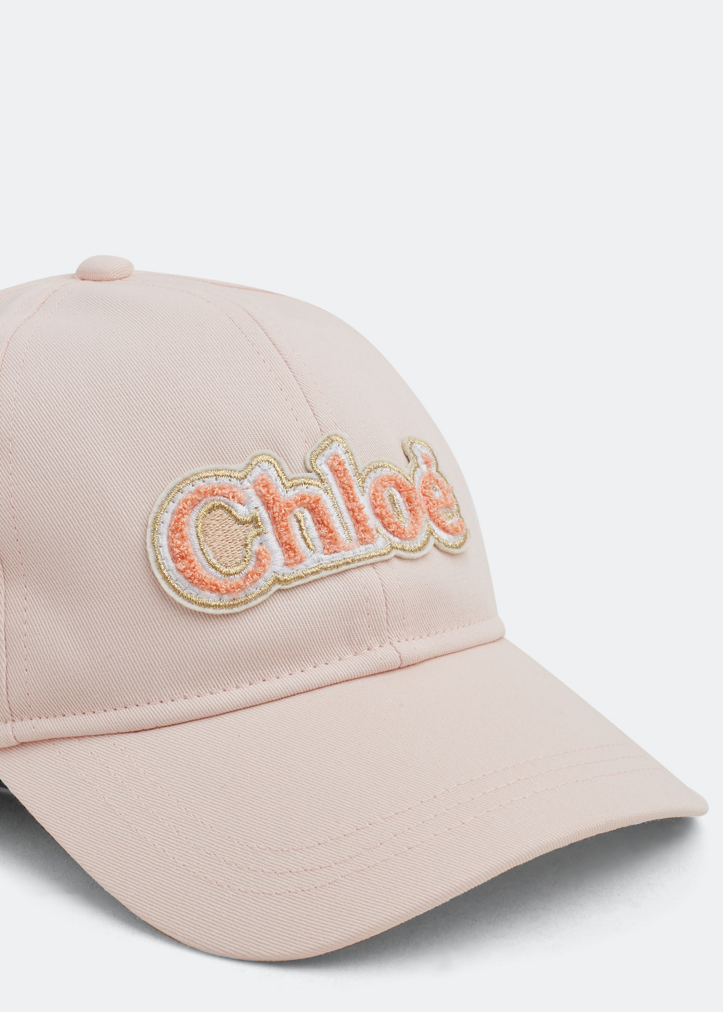 

Logo-embroidered cap, Pink