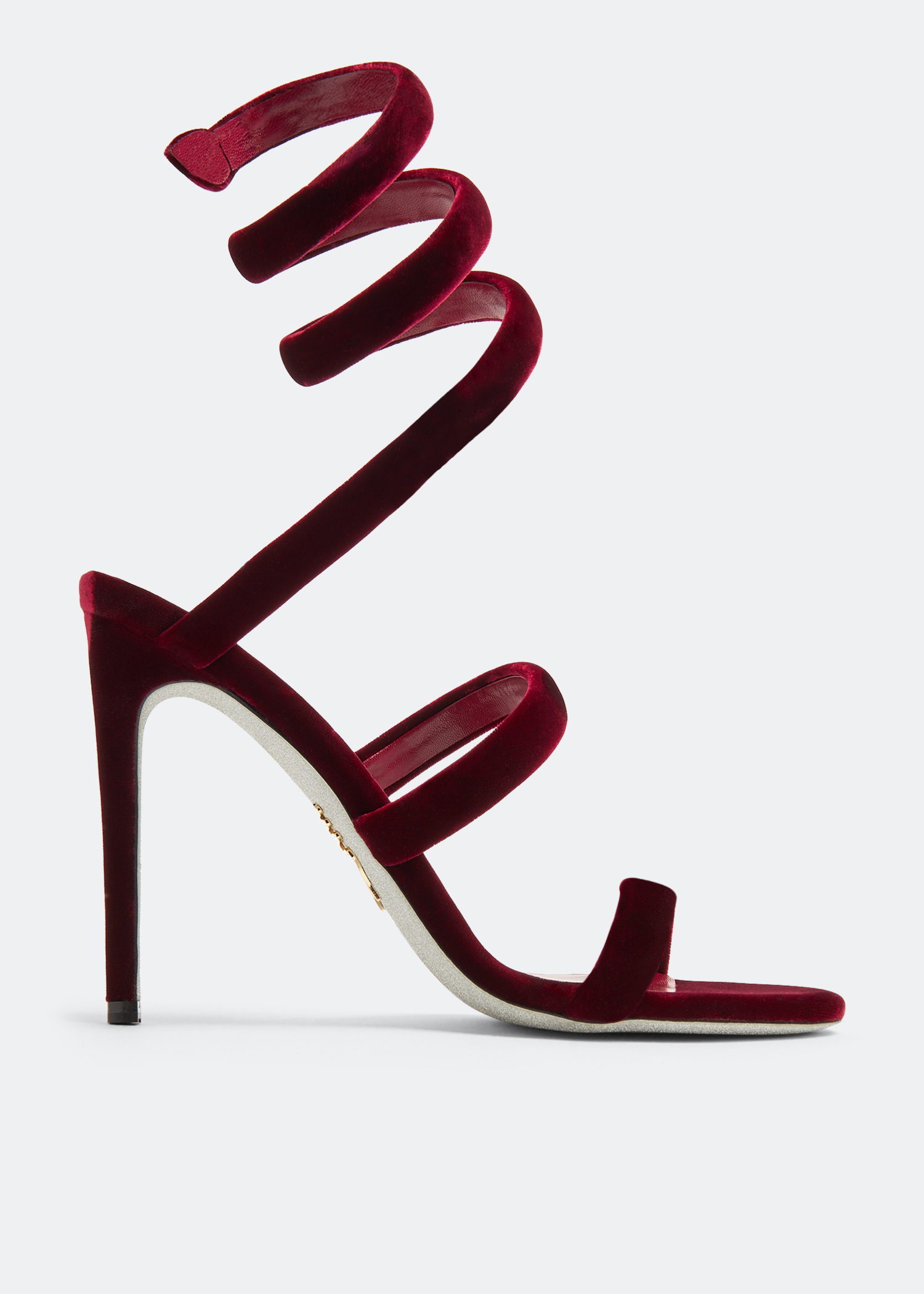 

Cleo velvet sandals, Red