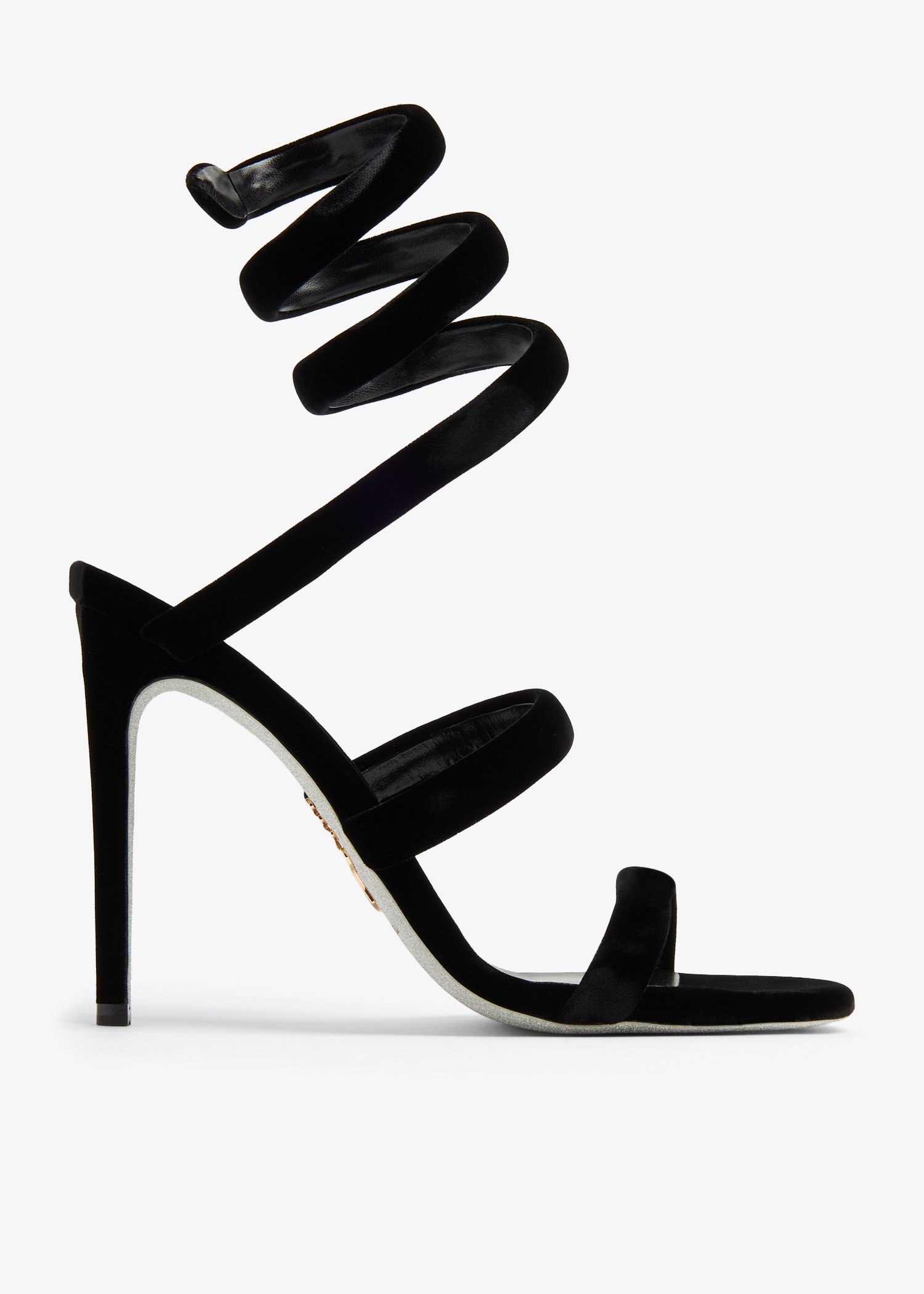 

Cleo velvet sandals, Black